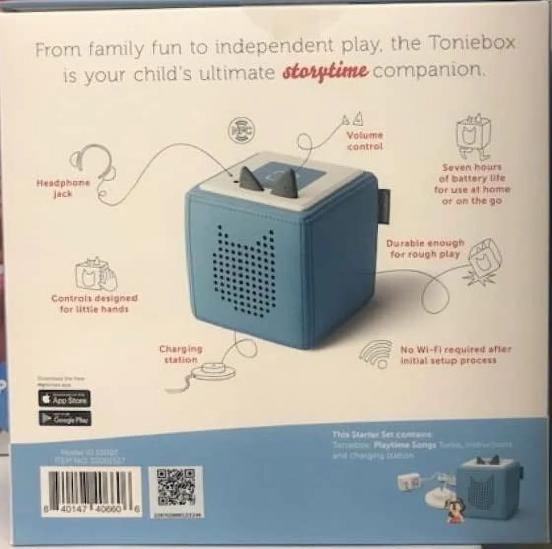 Toniebox Audio Player Starter Set with Playtime Puppy Tonie - Light Blue