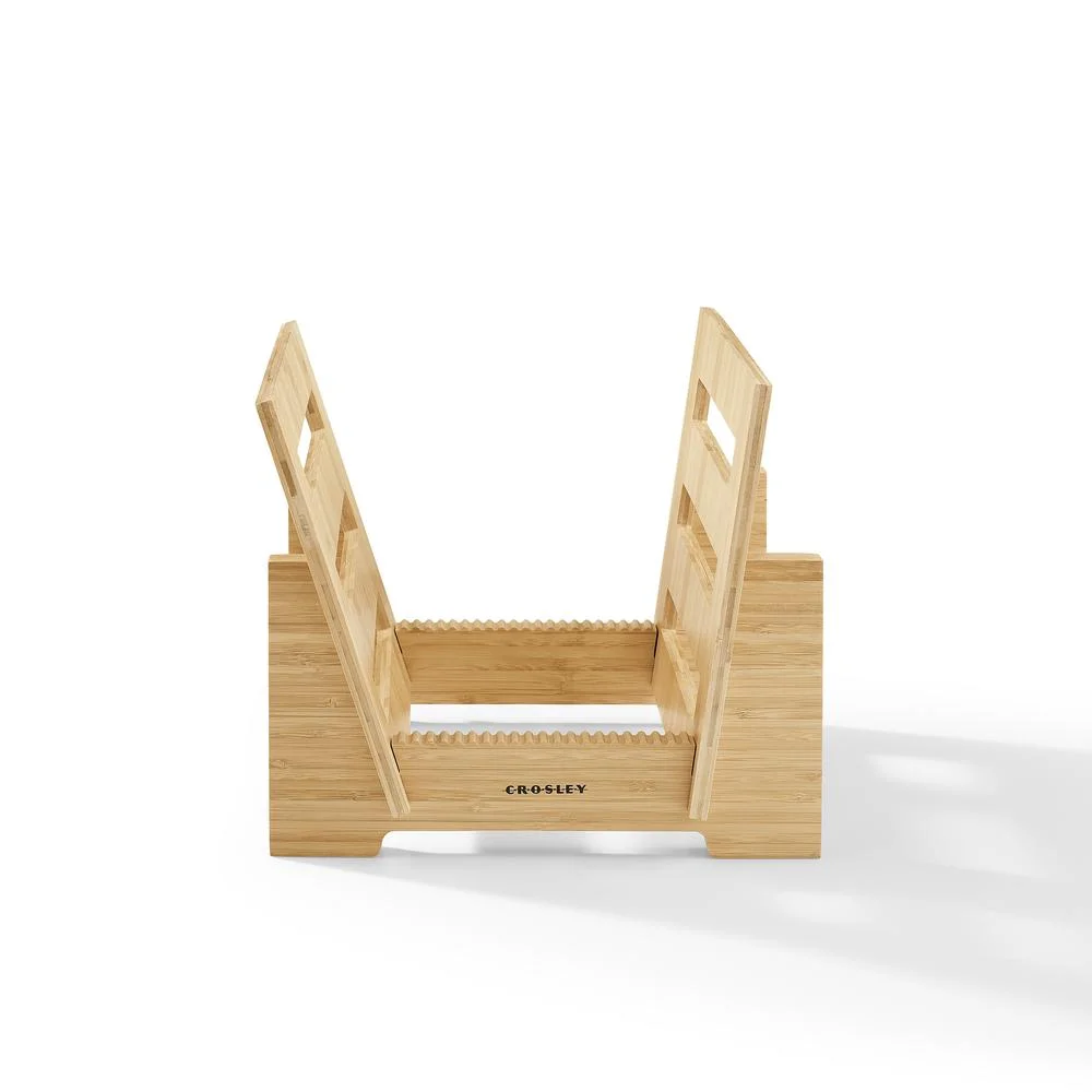 Crosley Furniture Record Storage Display Stand In Bamboo