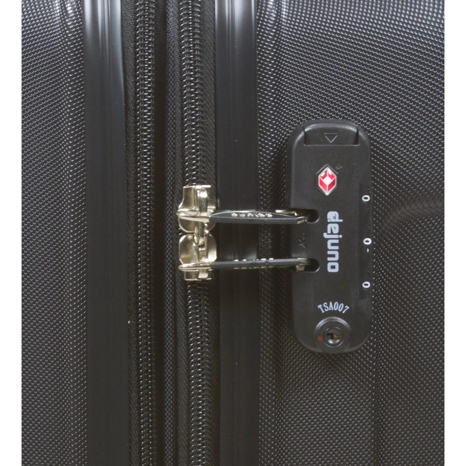 Dejuno Kingsley New Generation 3-Piece Hardside Spinner Luggage Set - Black