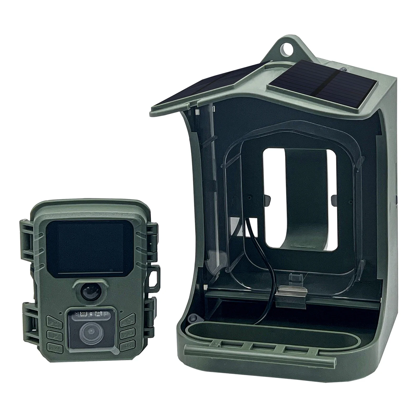 Solar Powered 1080P Wireless WiFi Smart Bird Feeder Camera Waterproof Bird Watching Camera