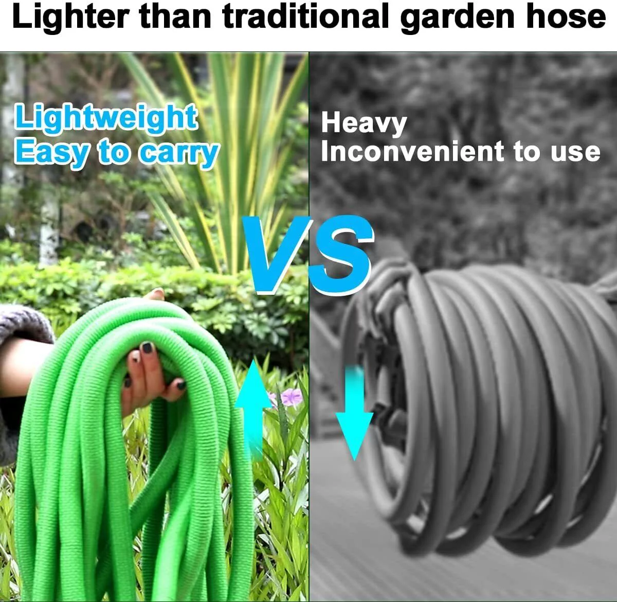 4X Stronger 100ft Garden Hose Expandable Heavy Duty Flexible Water Hose 3/4