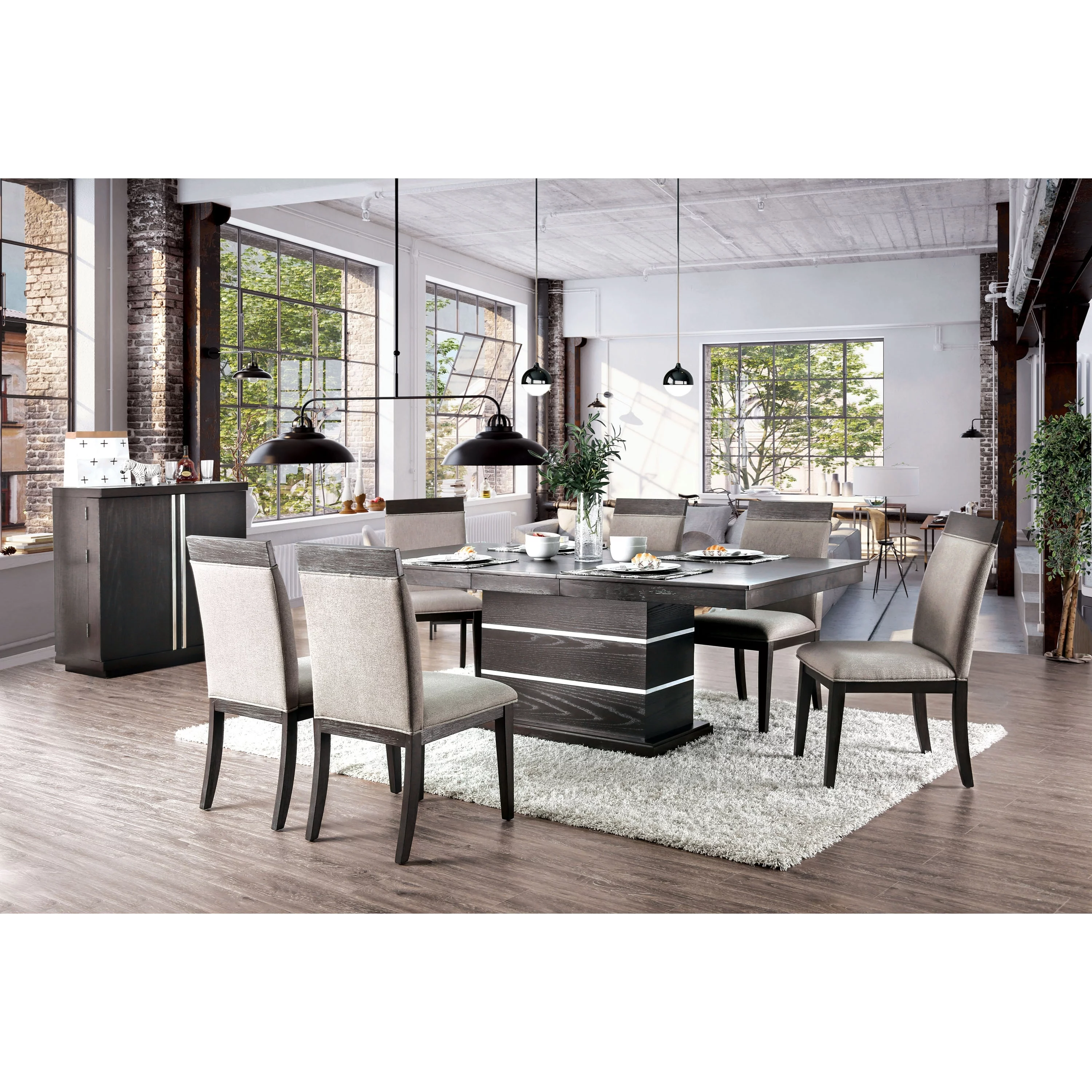 Strick & Bolton  Edmonia Espresso 84-inch Wood Expandable Dining Table