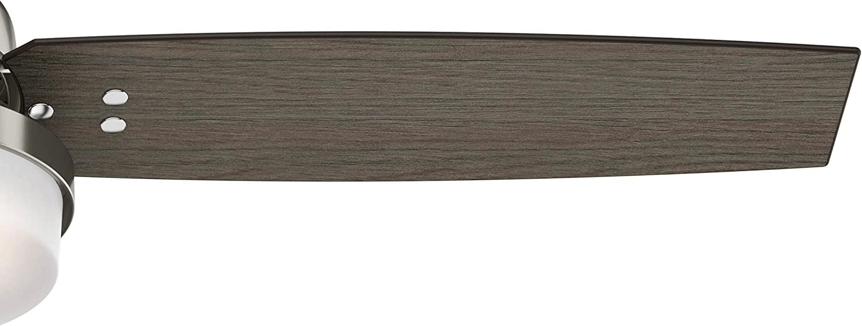 AUCHI Fan Company, 59157, 52 inch Sentinel Brushed Nickel Ceiling Fan with LED Light Kit and Handheld Remote