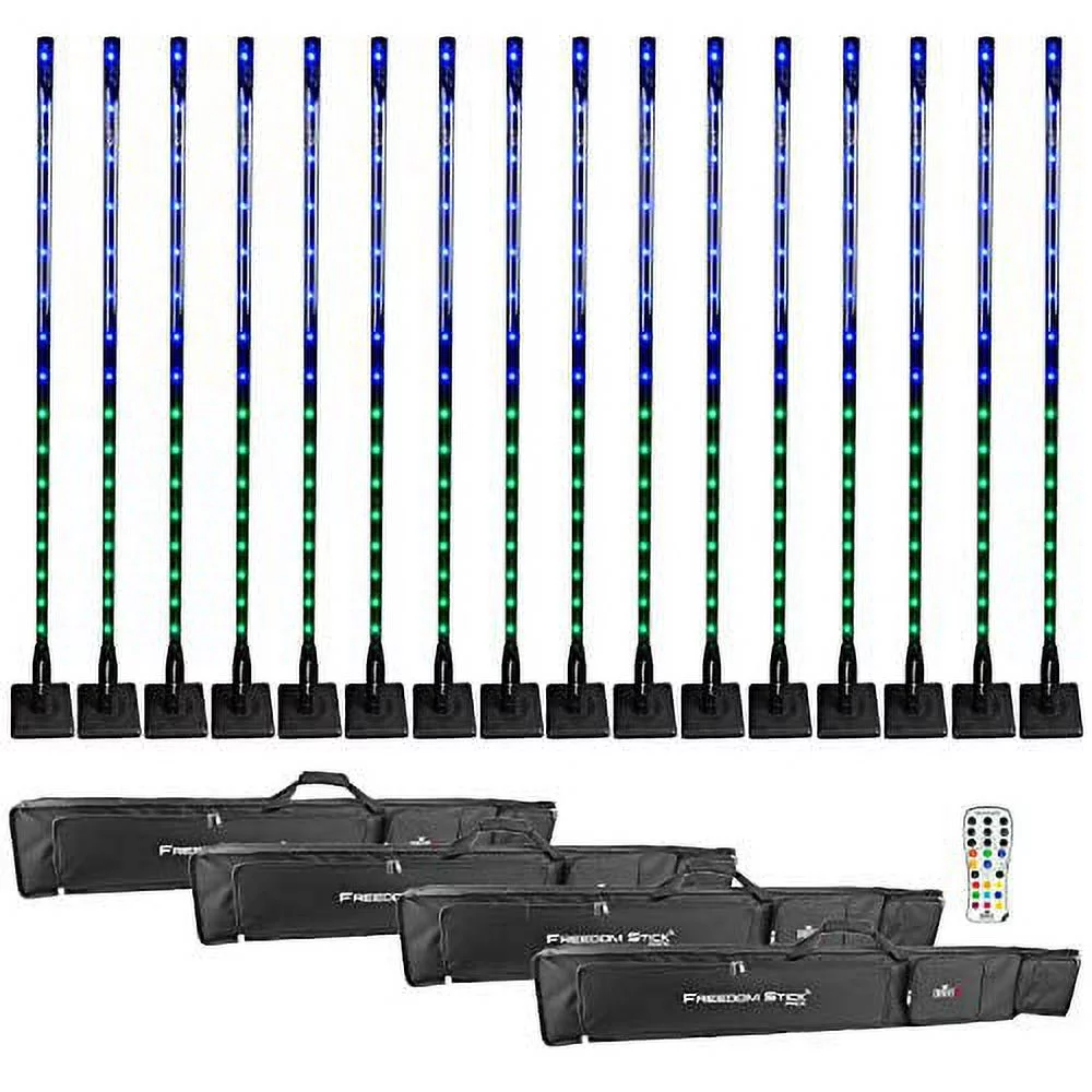 Chauvet DJ Freedom Stick X4 Wireless Battery RGB LED Arrays 16 Package