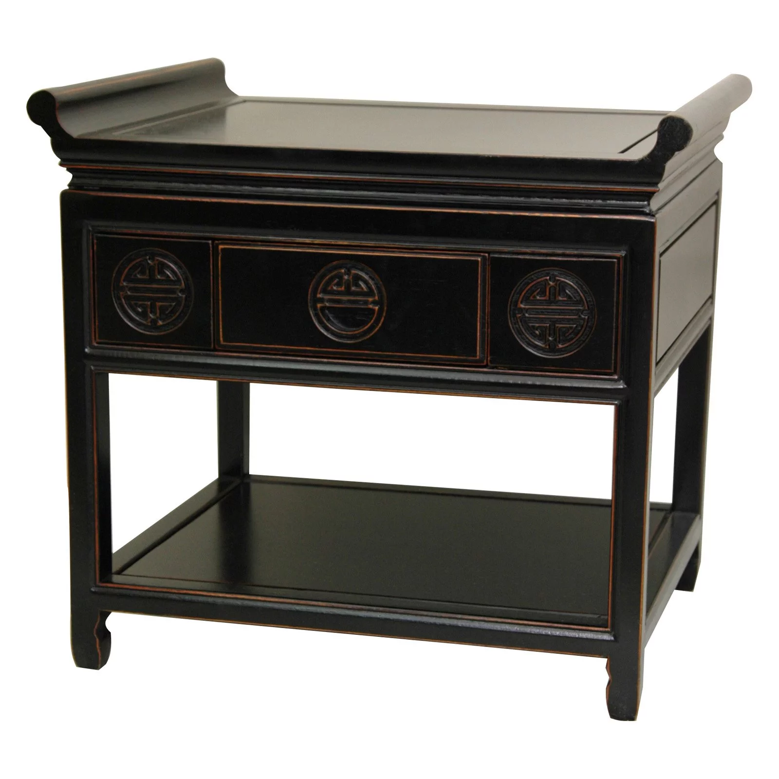 Oriental Furniture Rosewood Altar Table, Rosewood, 32