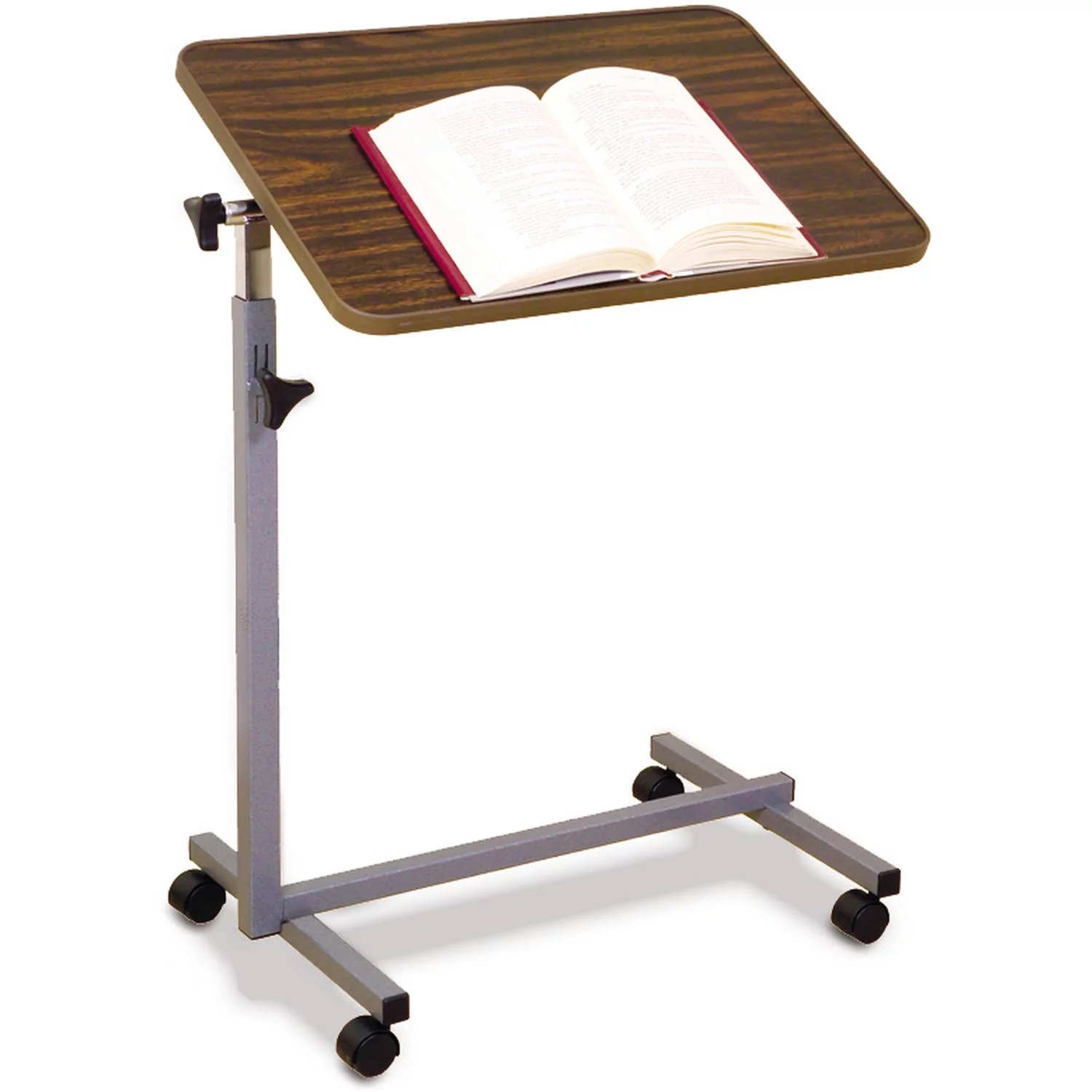 Essential Medical Supply Tilt Top Overbed Table with Lip