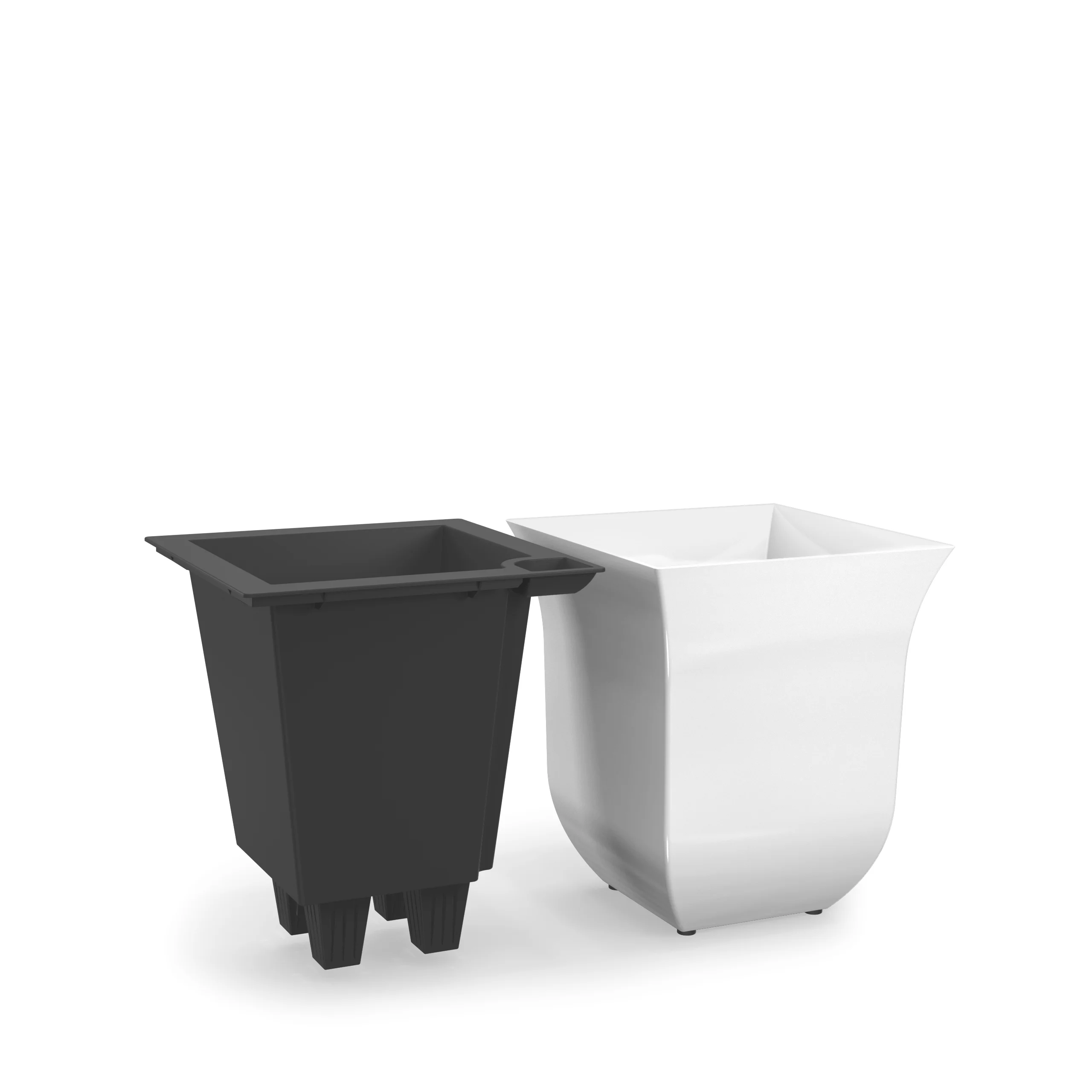 Valencia 8in Wall Mount Planter - Single - Black