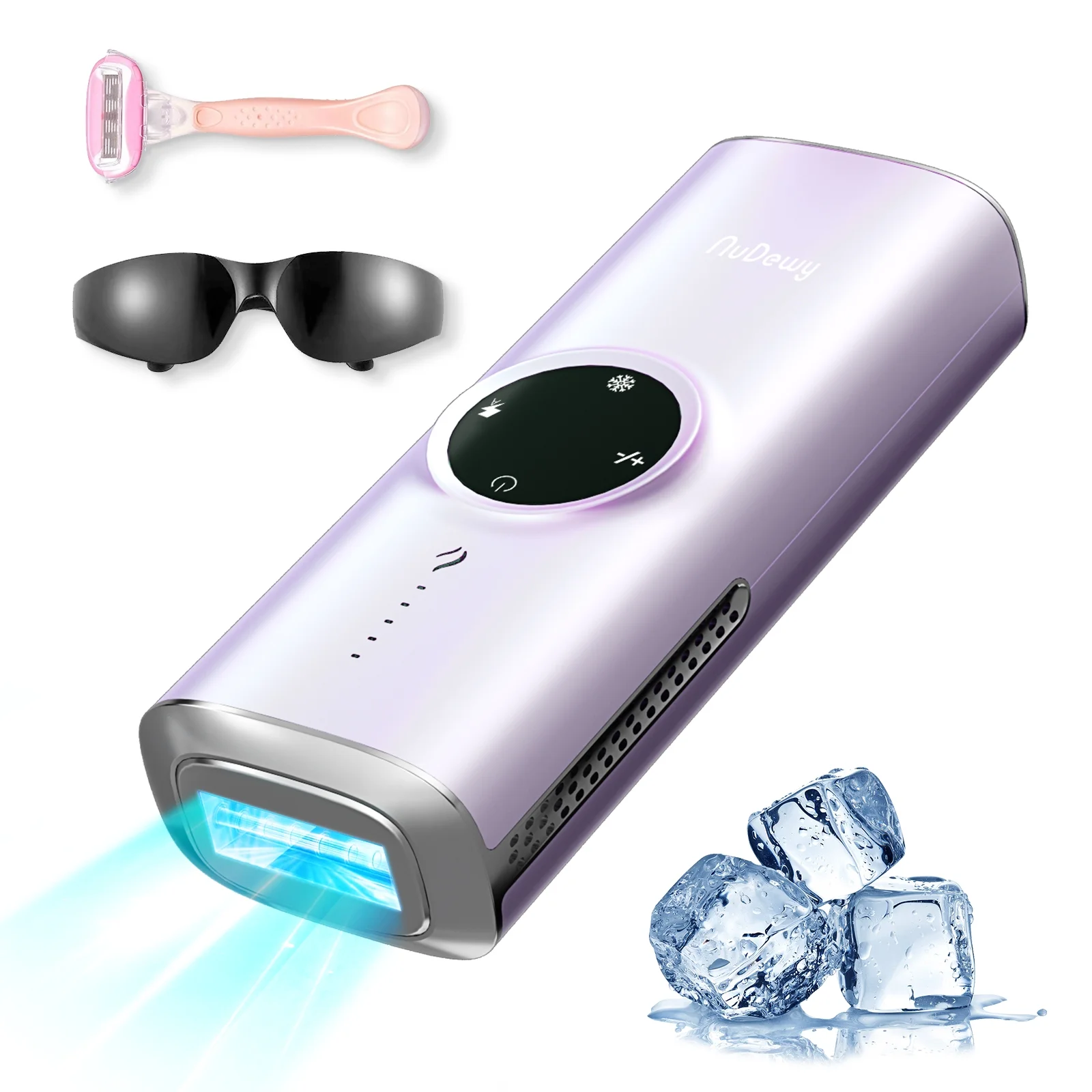 Laser Hair Removal with Ice-Cooling System | Facial Hair Removal for Women Permanent Freezing Point Painless