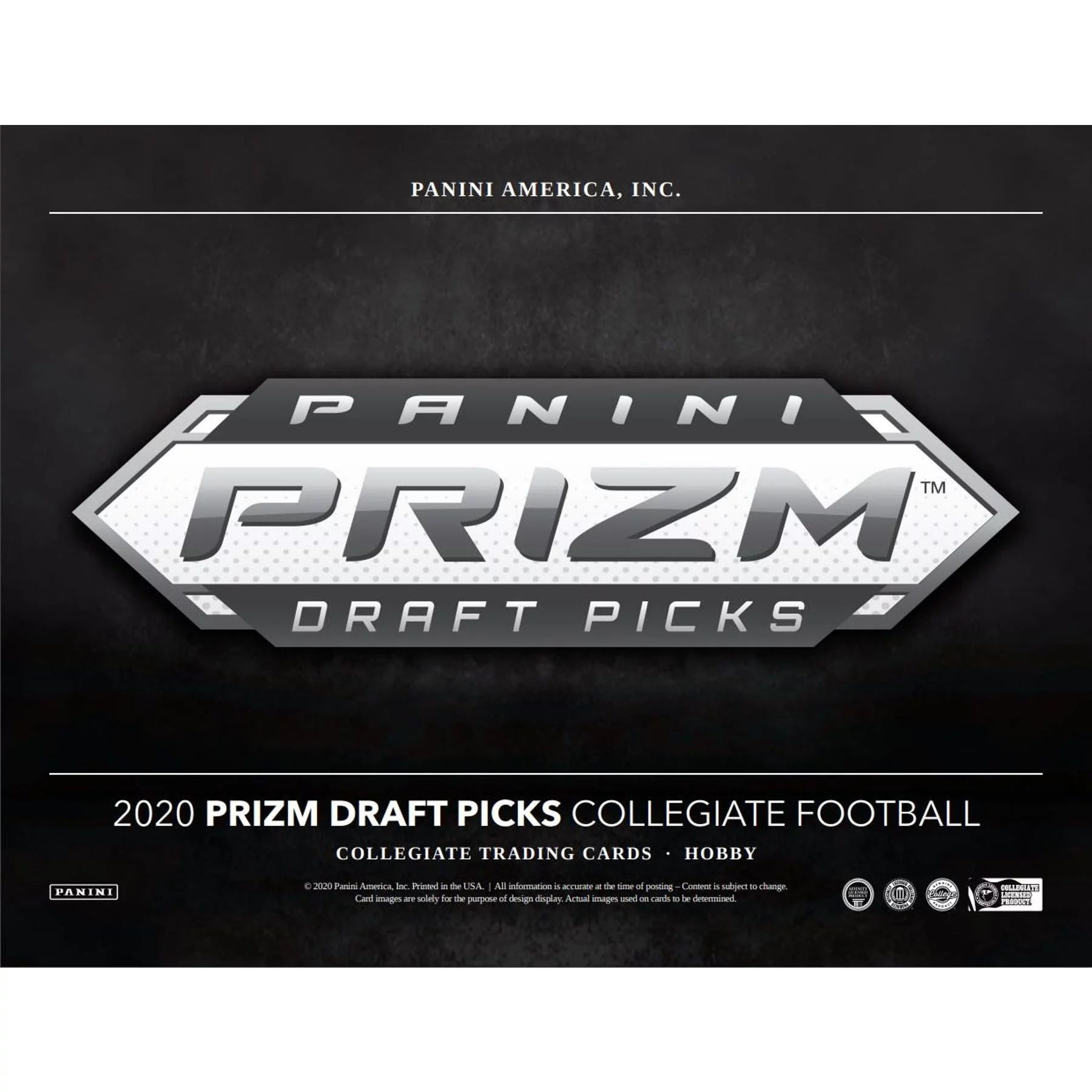 2020 Panini Prizm Draft Picks Collegiate Football NFL Trading Cards Mega Box- 30 Cards | 4 Exclusive Parallels