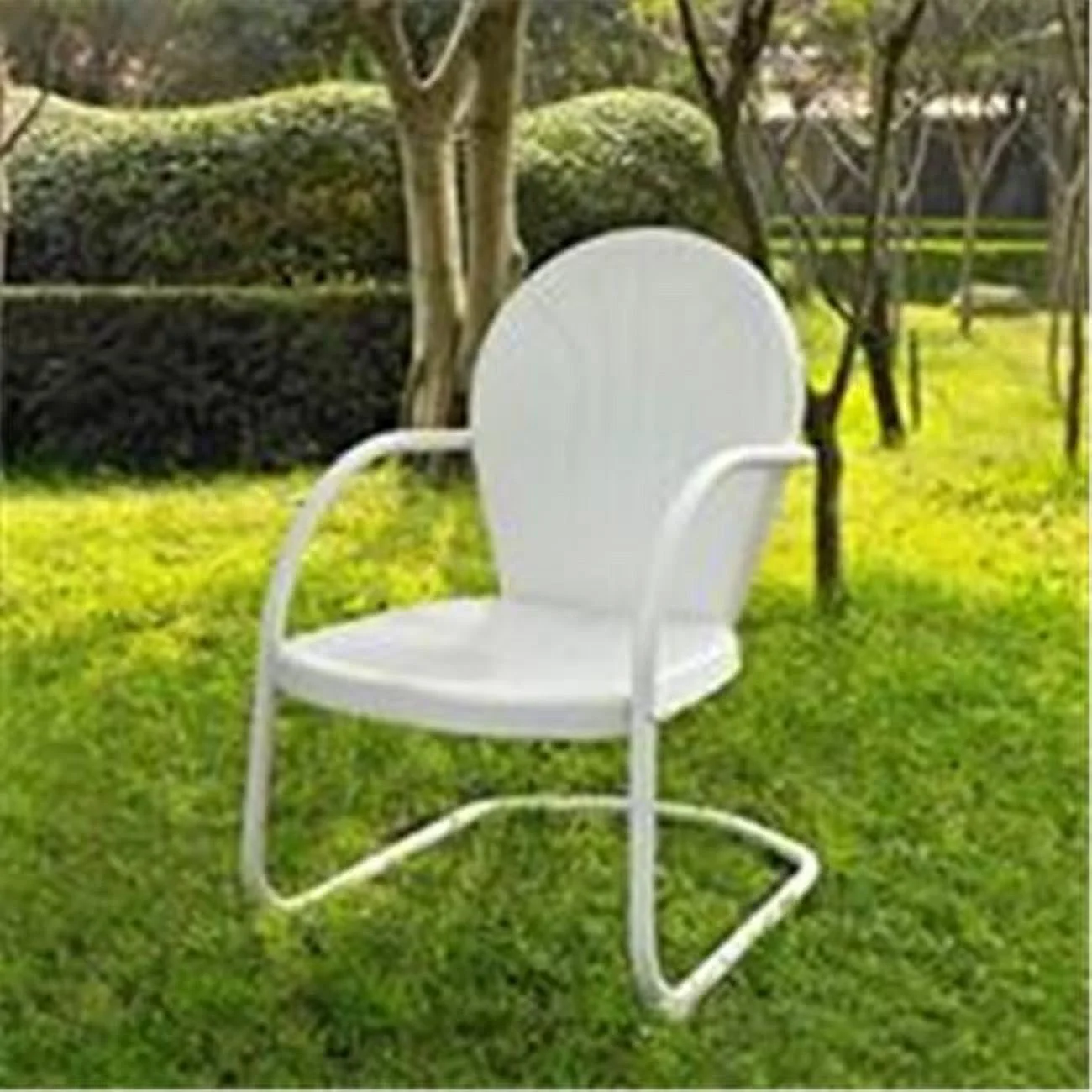 Crosley Furniture  GriffithMetal Chair in White Finish