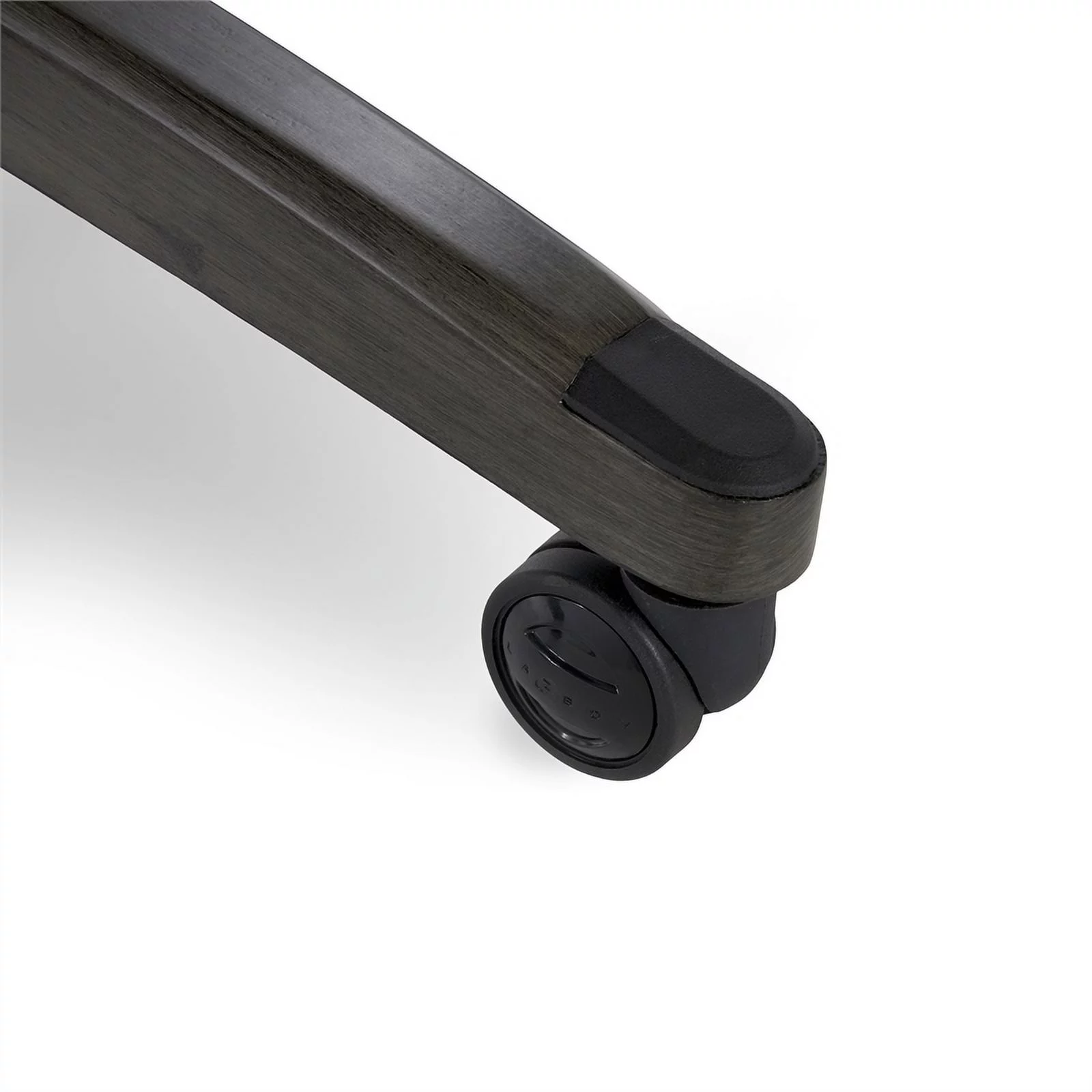 Scranton & Co Modern Faux Leather & Wood Executive Chair in Black