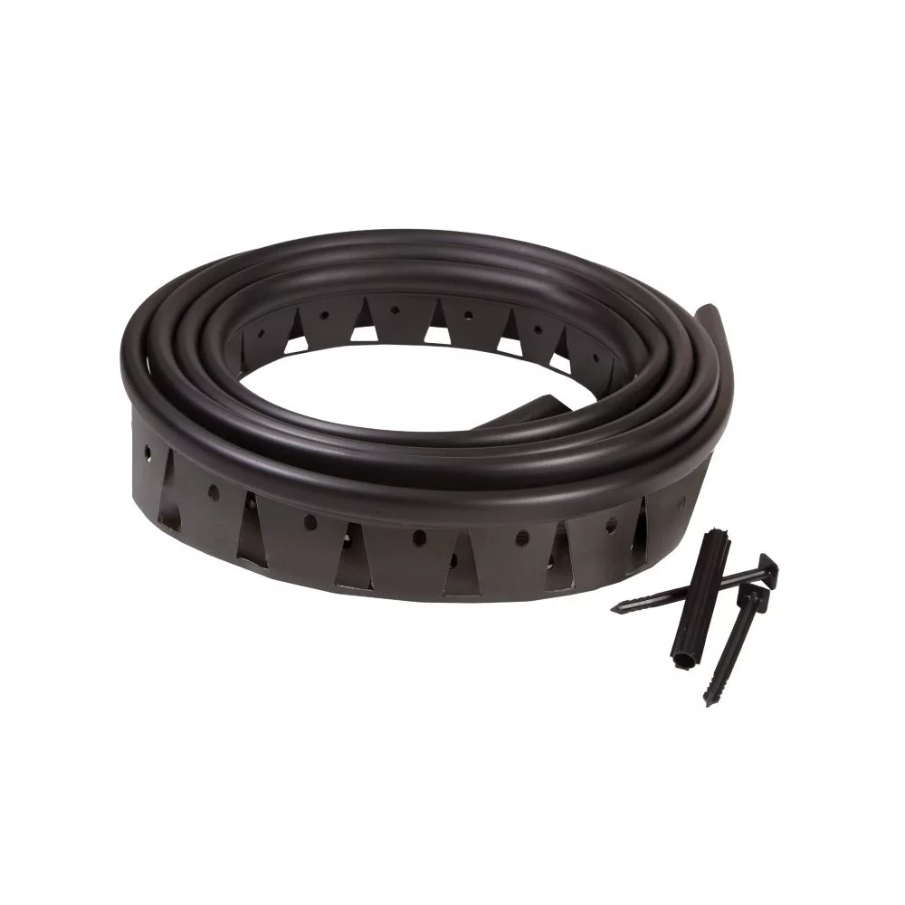 ZipEdge No-Dig Coiled Edging 20 ft. Black 41221