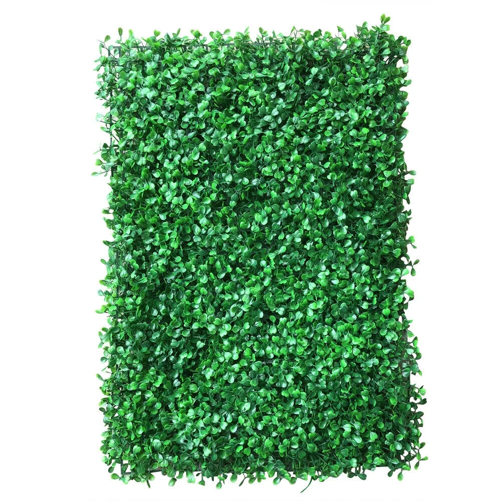 12PCS 24'' x 16'' Artificial Boxwood Grass Backdrop Panels , Artifical Wall Greenery Panels Topiary Hedge Plant