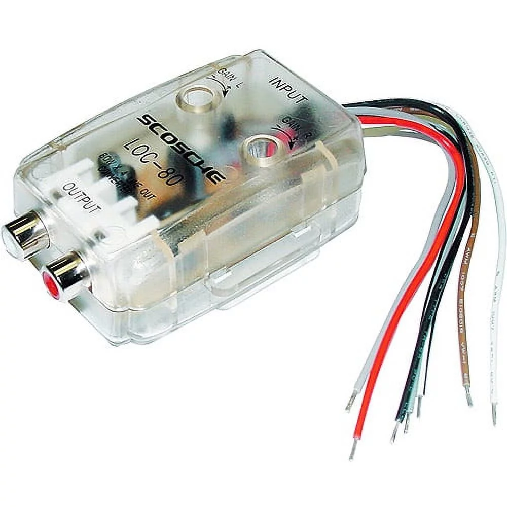 SCOSCHE LOC80 - LINEOUT CONVRTR ADJ 80W
