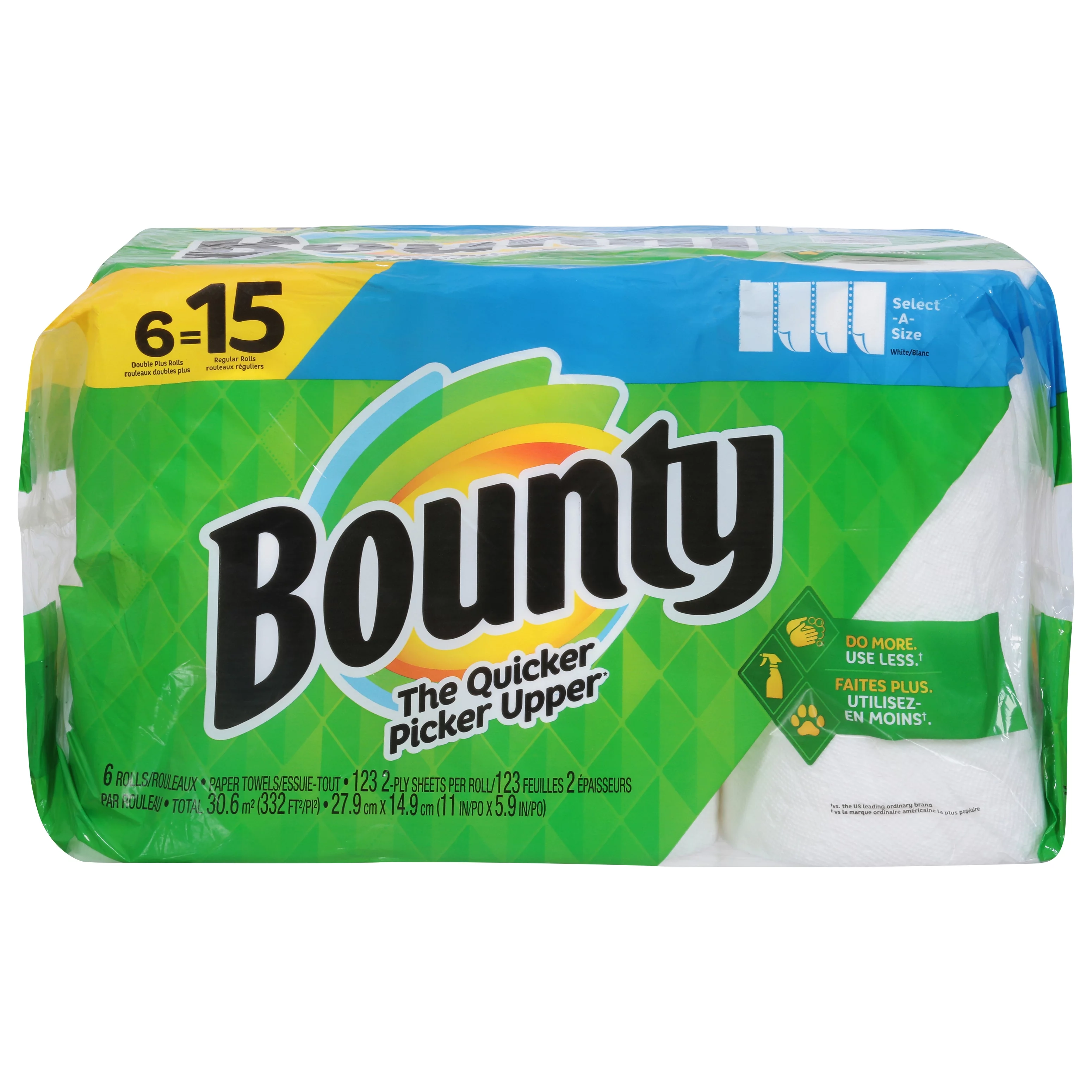 Bounty Select-A-Size 2-Ply Paper Towels, 17-11/16