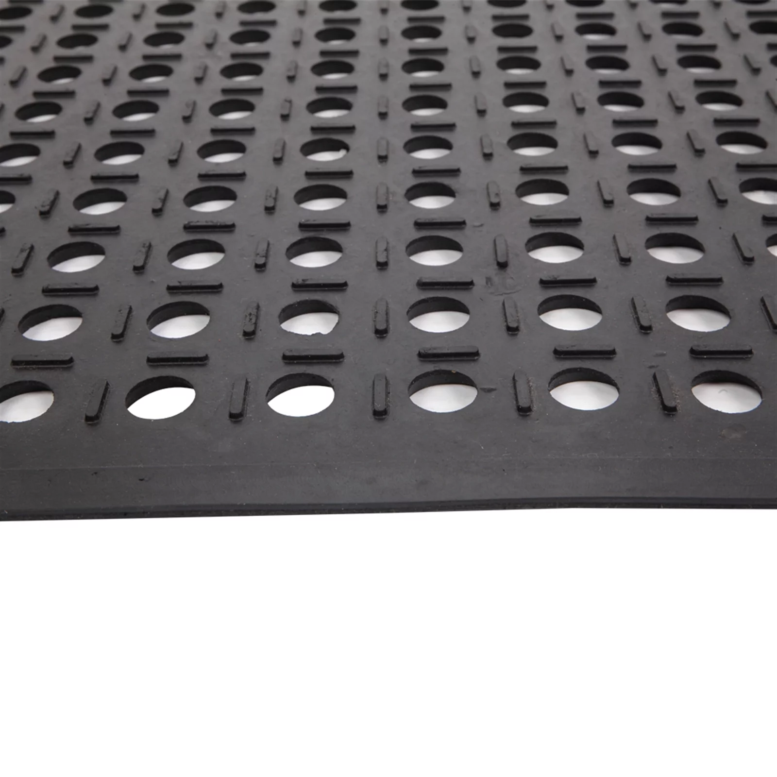 Bar Kitchen Mat Industrial Multi-functional Anti-fatigue Drainage Rubber Non-slip Hexagonal Mat 60*90cm