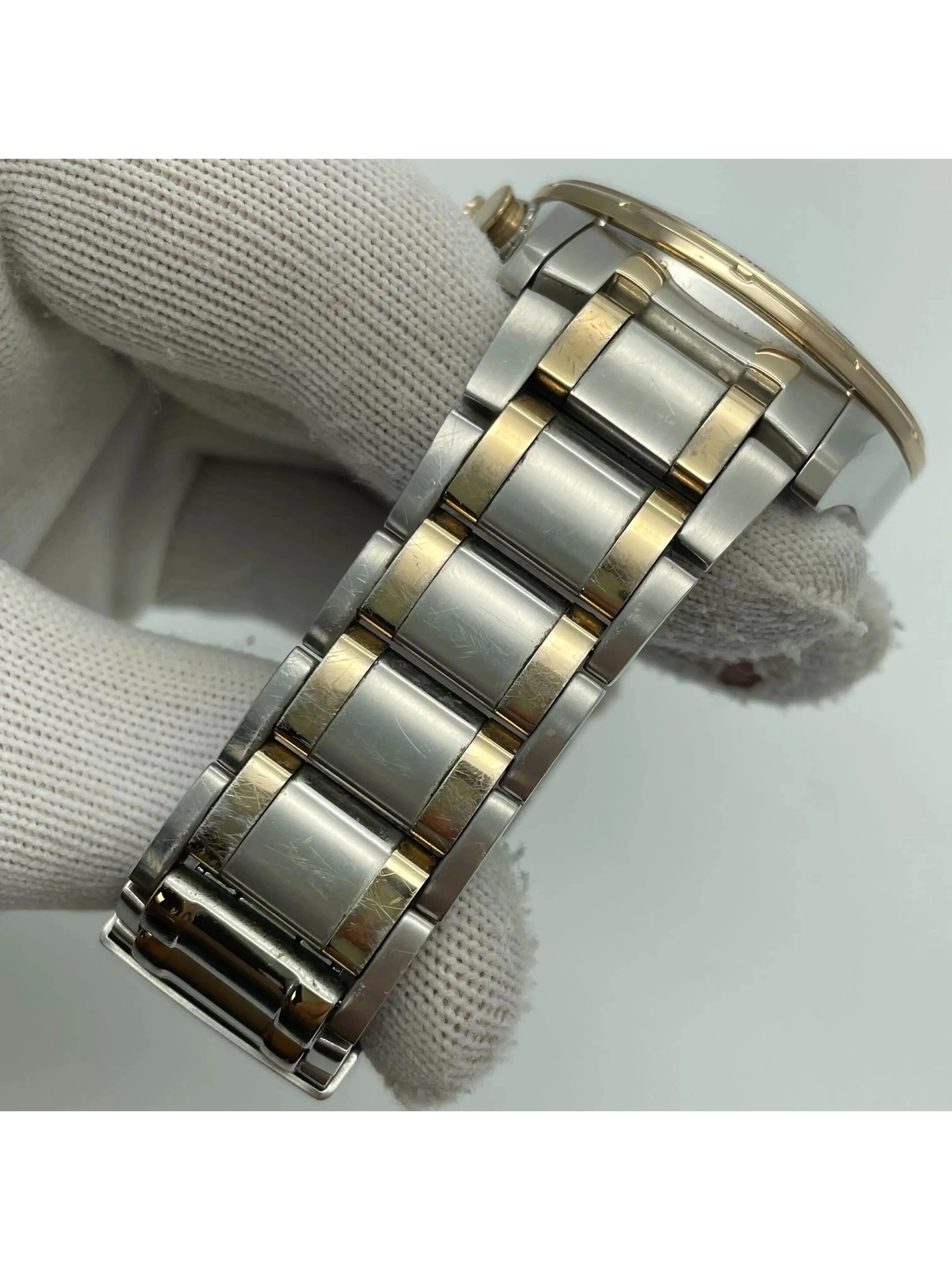 Citizen Eco-drive Two-Tone Stainless Steel Atomic Quartz Mens Watch AT4109-54E