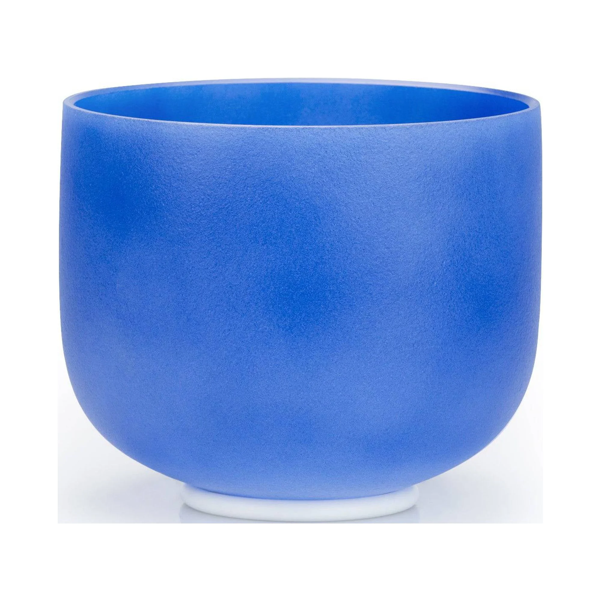 TOPFUND 440Hz Blue G Note 8 inch Crystal Singing Bowl Throat Chakra with Heavy Duty Carrying Case and Suede Stick