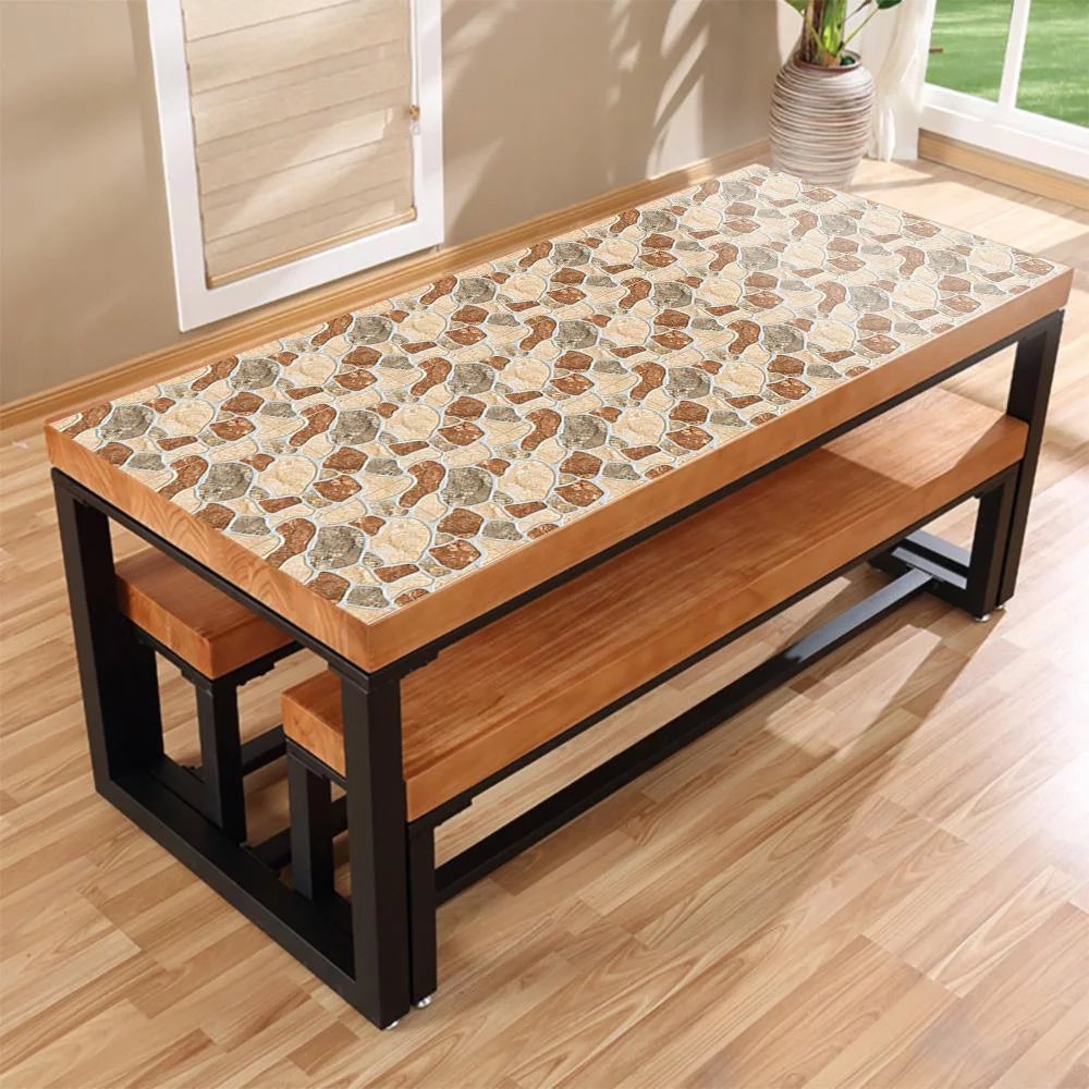 10pcs/set Cobblestone Frosted Tiles Floor Wall Stickers Kitchen Home Renovation Wallpaper Non-slip Wear-resistan Art Wall Decals