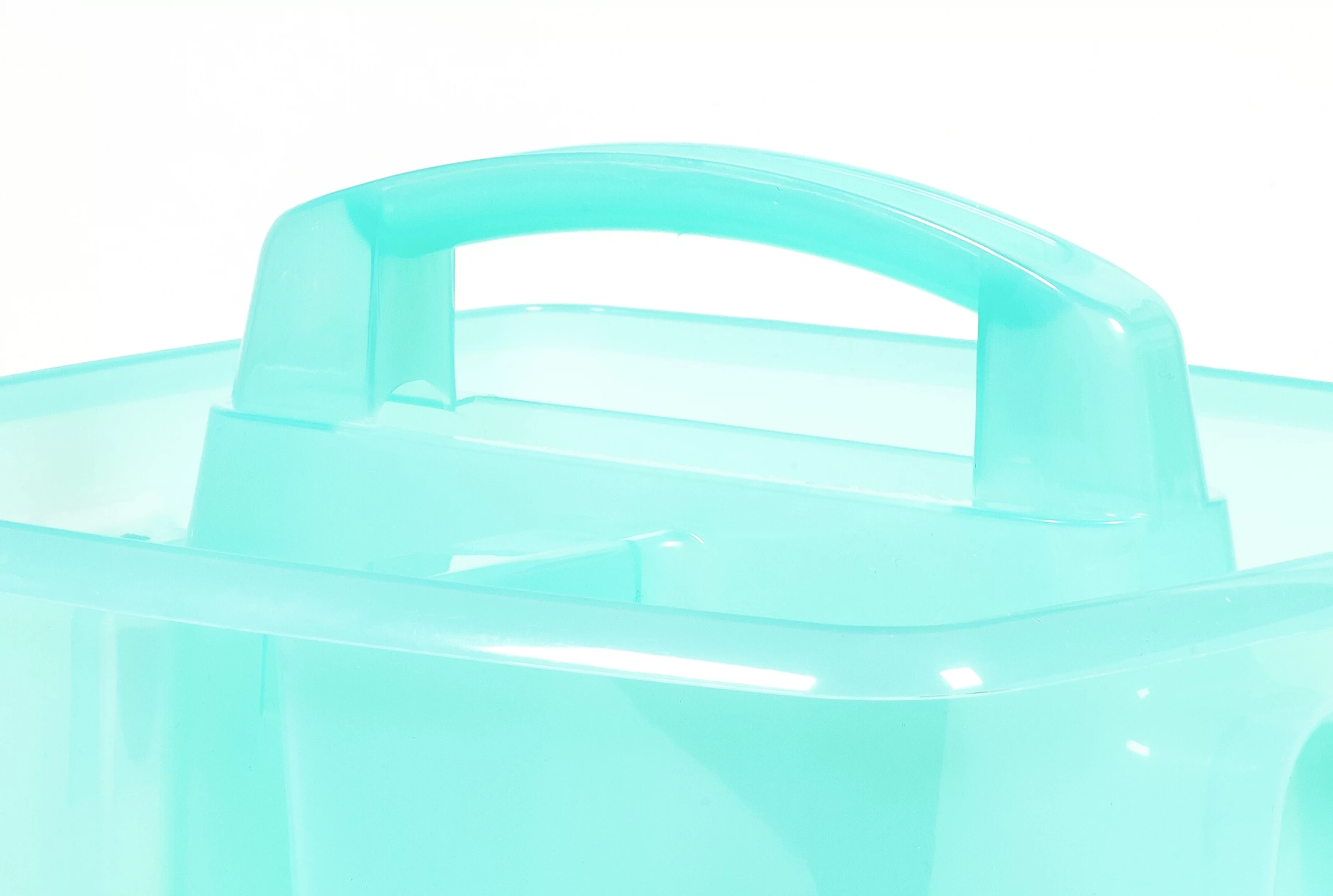 Pen+Gear Plastic Caddy, Craft and Hobby Organizer, Clear Green