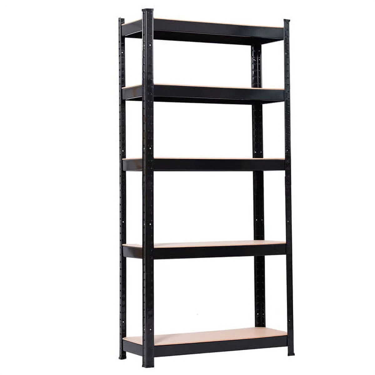 Fithood 5 Tier Heavy Duty Metal Shelving Rack Unit Garage Storage Shelf Black UK