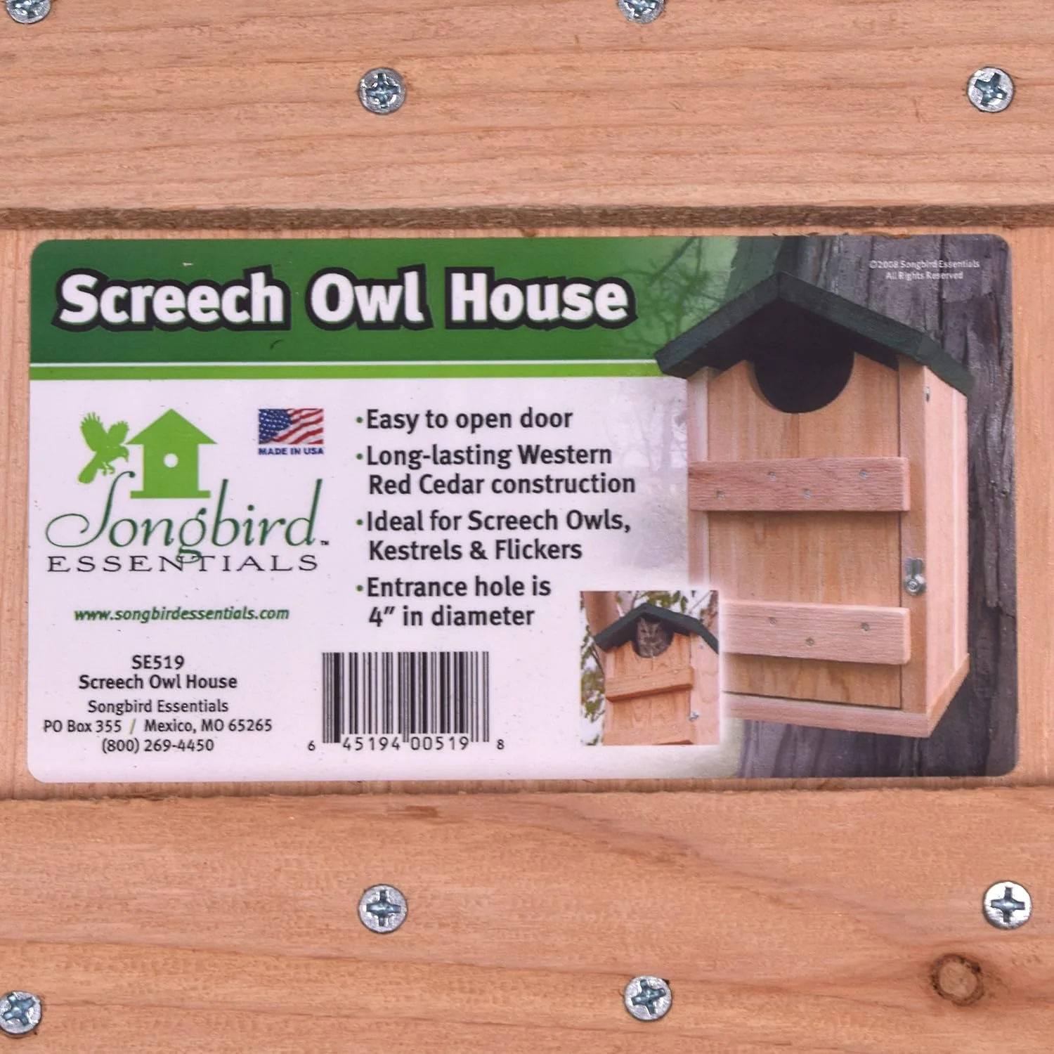 SE519 Screech Owl House (Set Of 1)