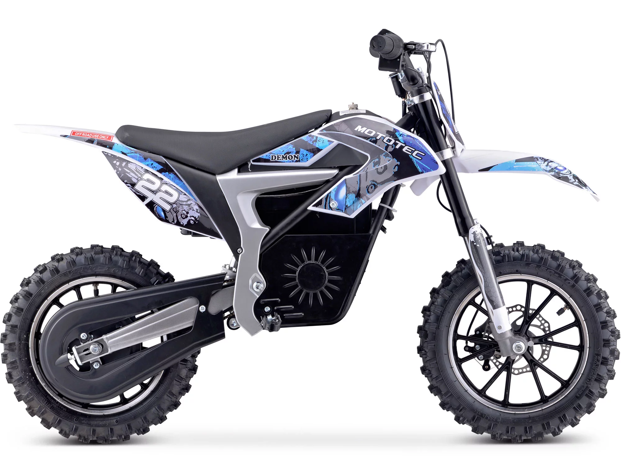 MotoTec 36v Electric Dirt Bike 500w Lithium Blue