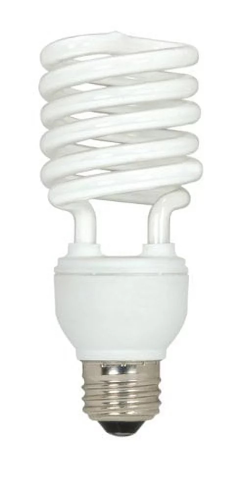 Satco Bulb,CFL,23W,T2,Medium Base,Spirals,PK3 S6275
