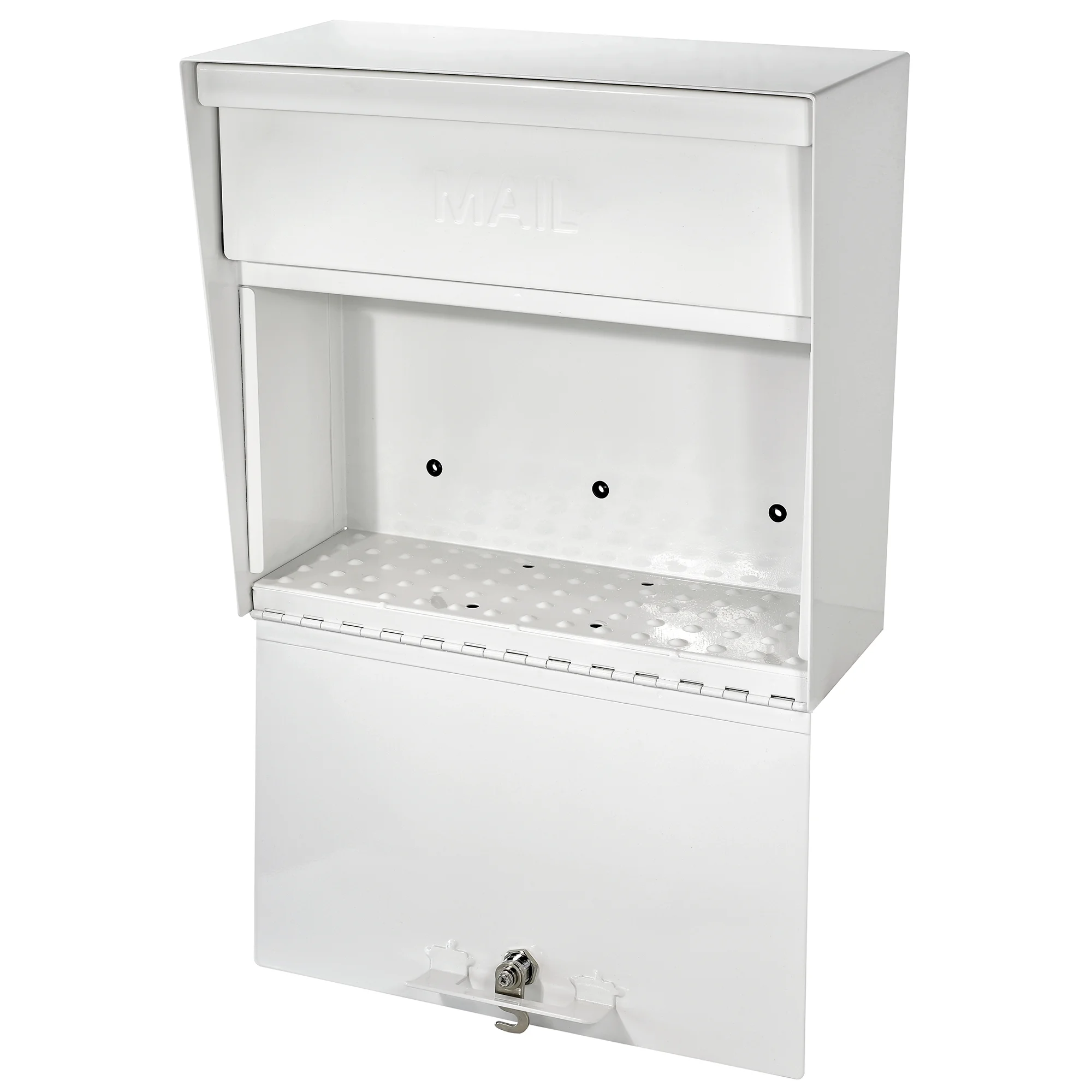 Mail Boss Metro Locking Security Mailbox, Alpine White