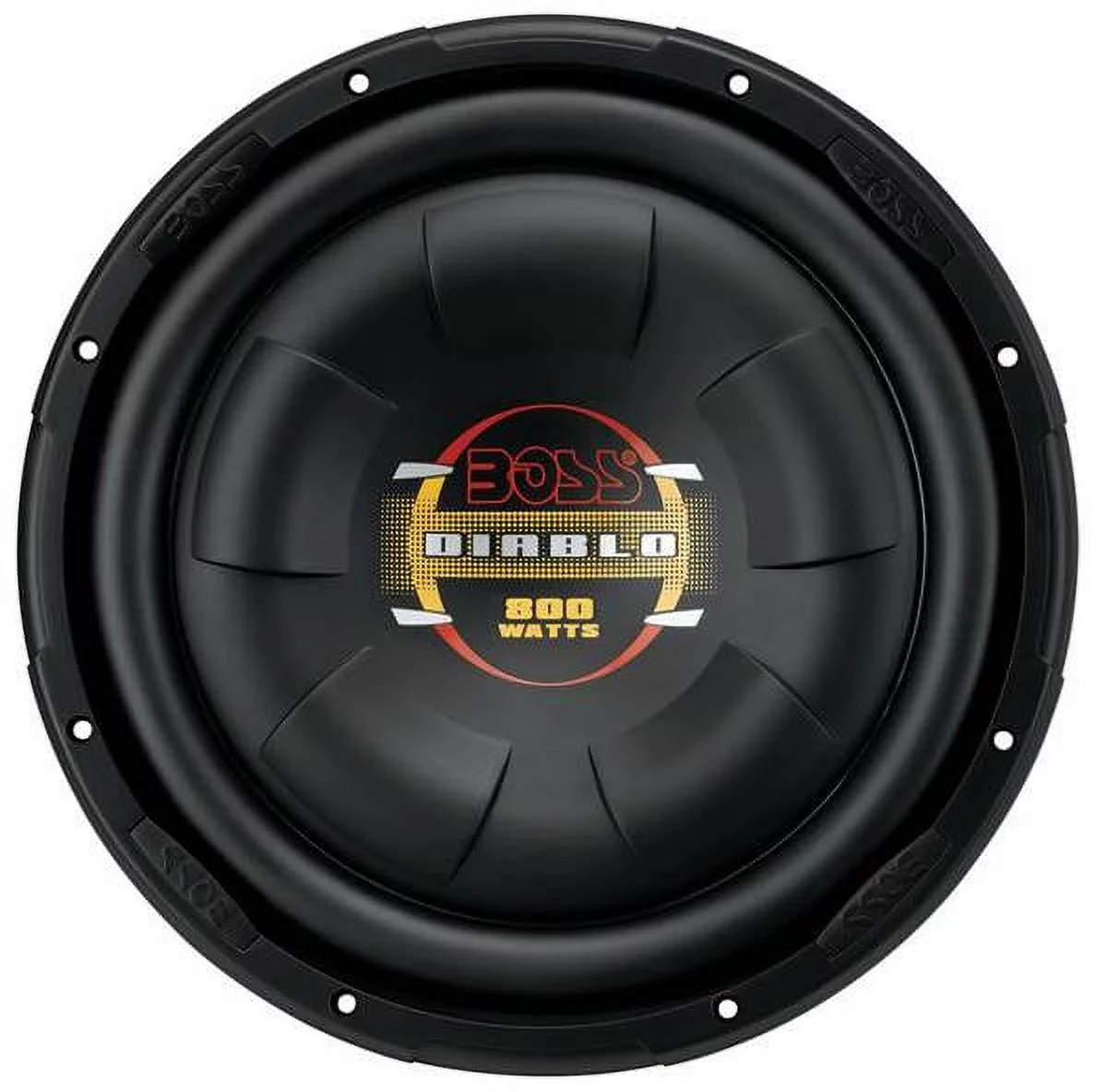BOSS D10F 10 Inch 1600W Shallow Slim Car Audio Subwoofers + Dual Vented Sub Box