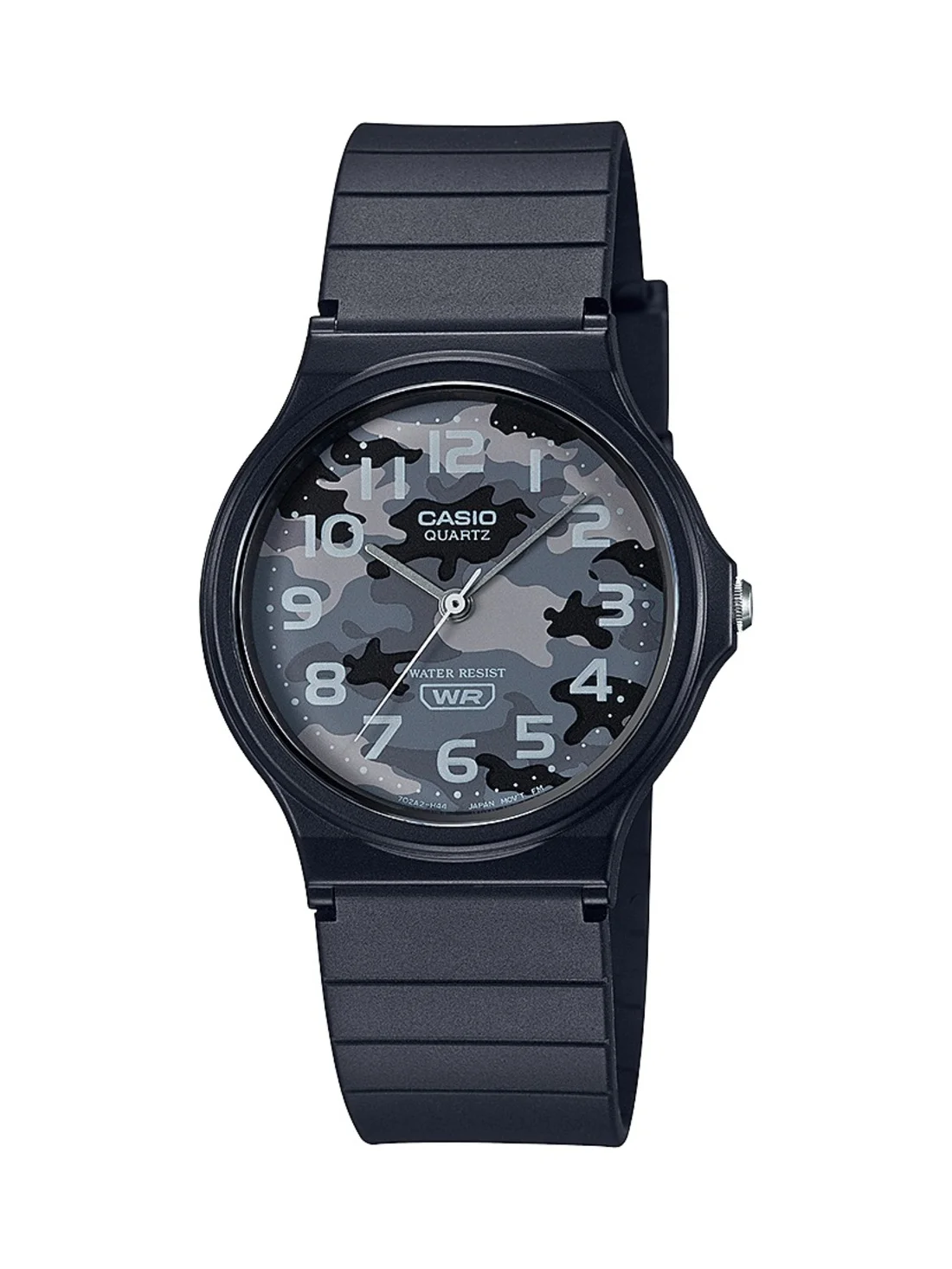 Casio Men's Classic Analog Watch with Gray Camo Dial MQ24-8CL