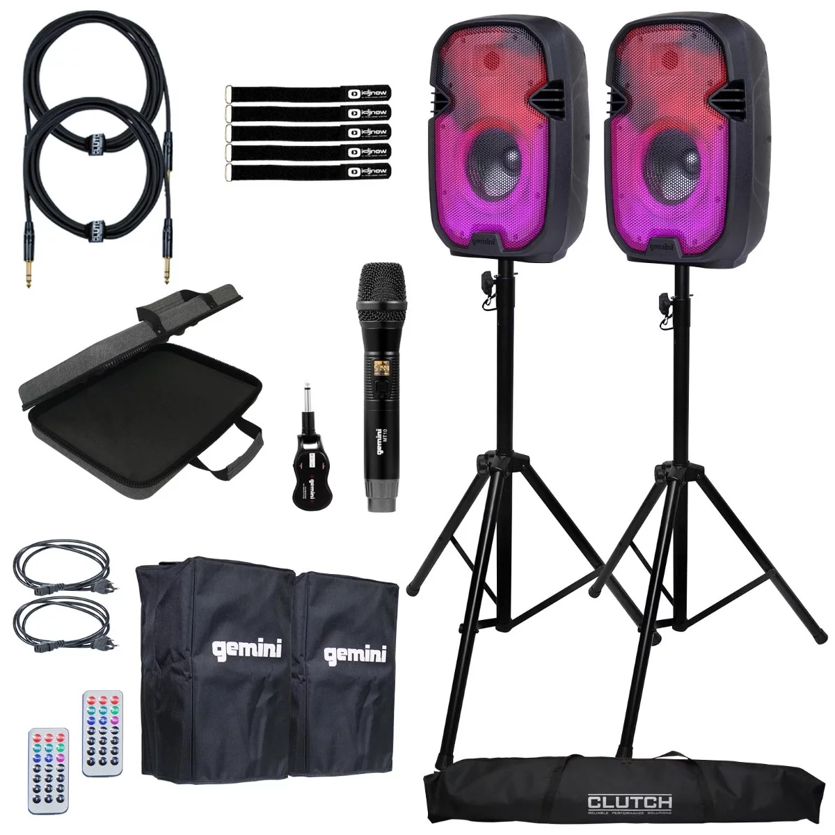 (2) Gemini PartyBox Rave8 8