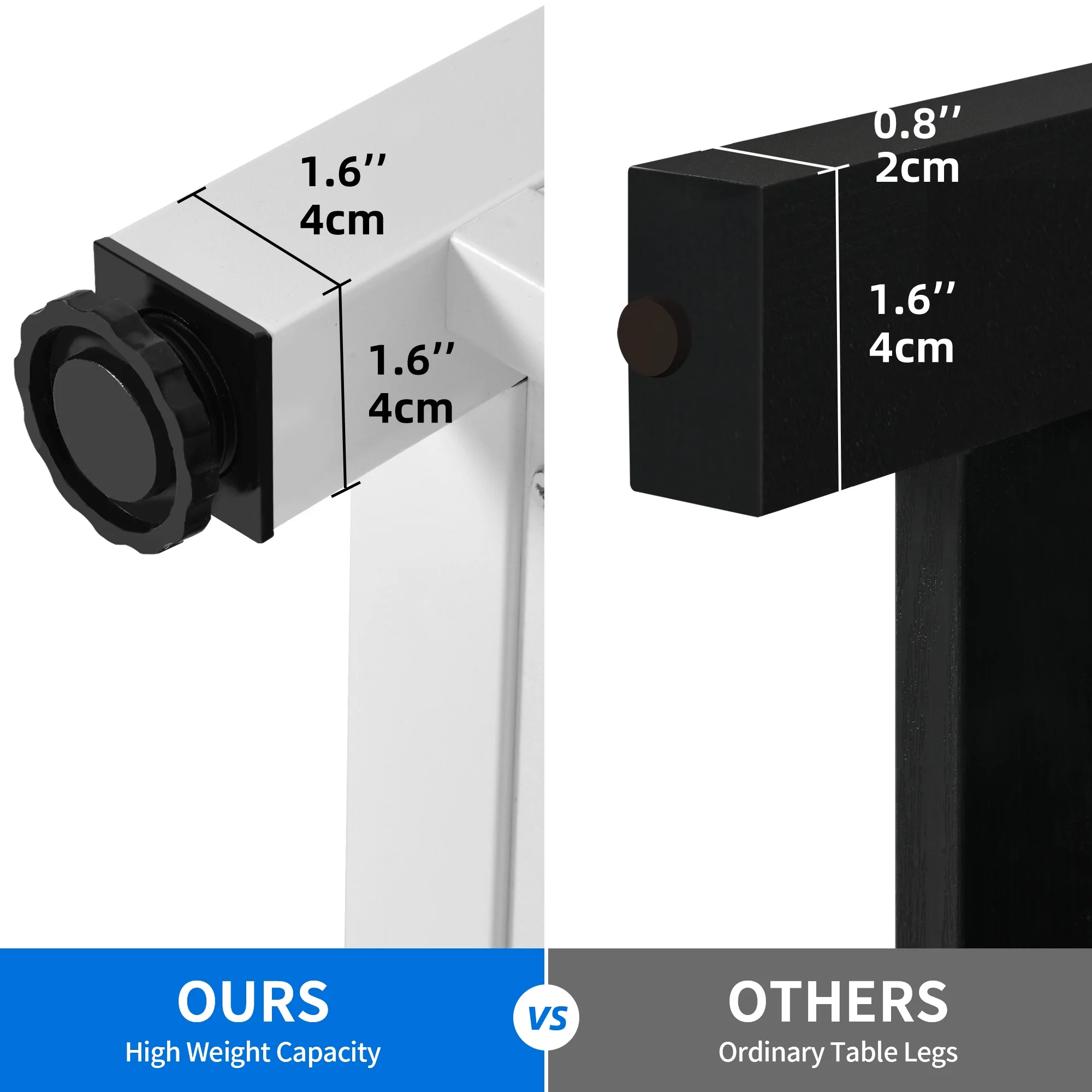Dextrus Heavy Duty Metal Aquarium Stand with Power Outlets, 40-55 Gallon Fish Tank Stand, Turtle Tank, Reptile Terrarium with Cabinet, 670LBS Capacity-White