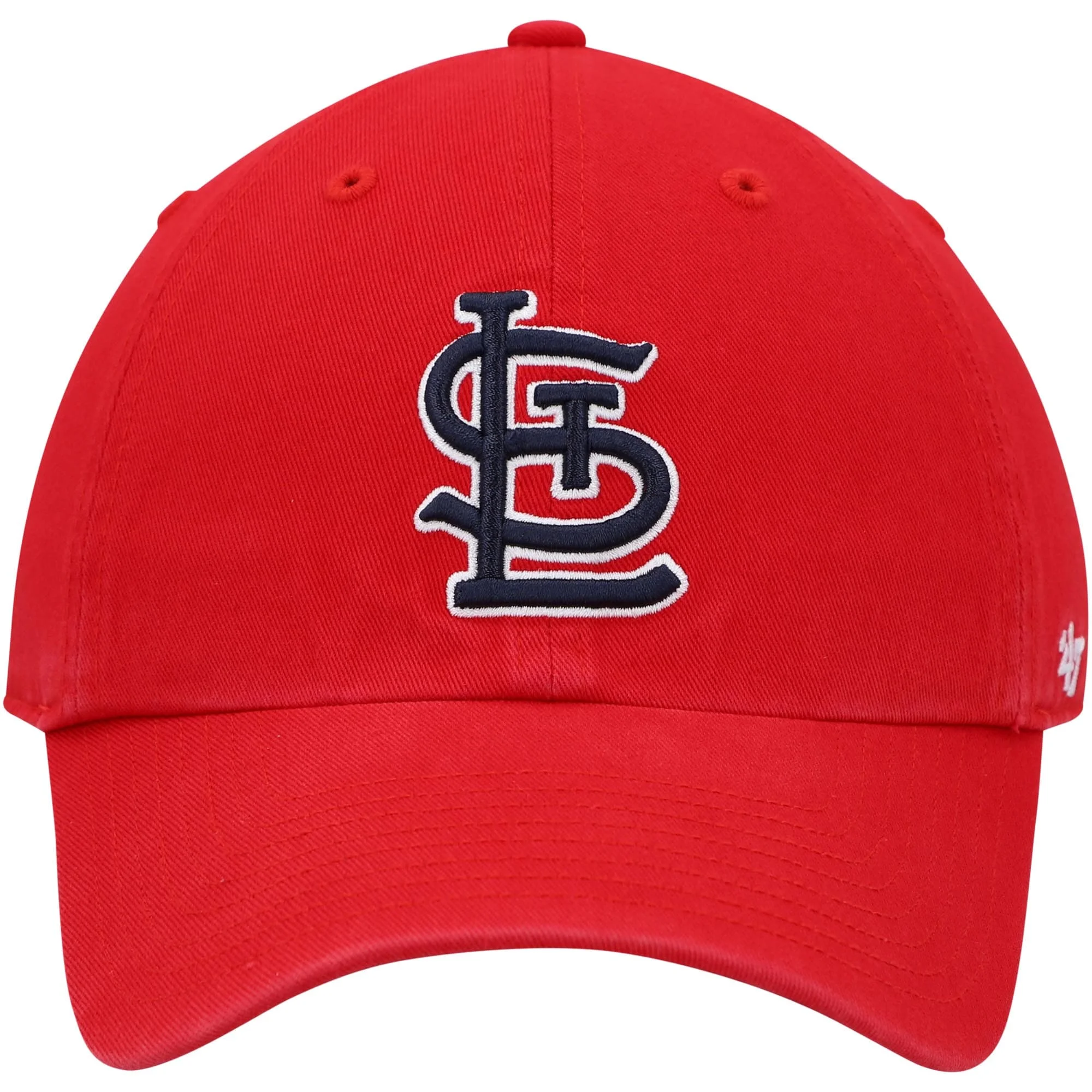 Men's '47 Red St. Louis Cardinals Game Clean Up Adjustable Hat - OSFA