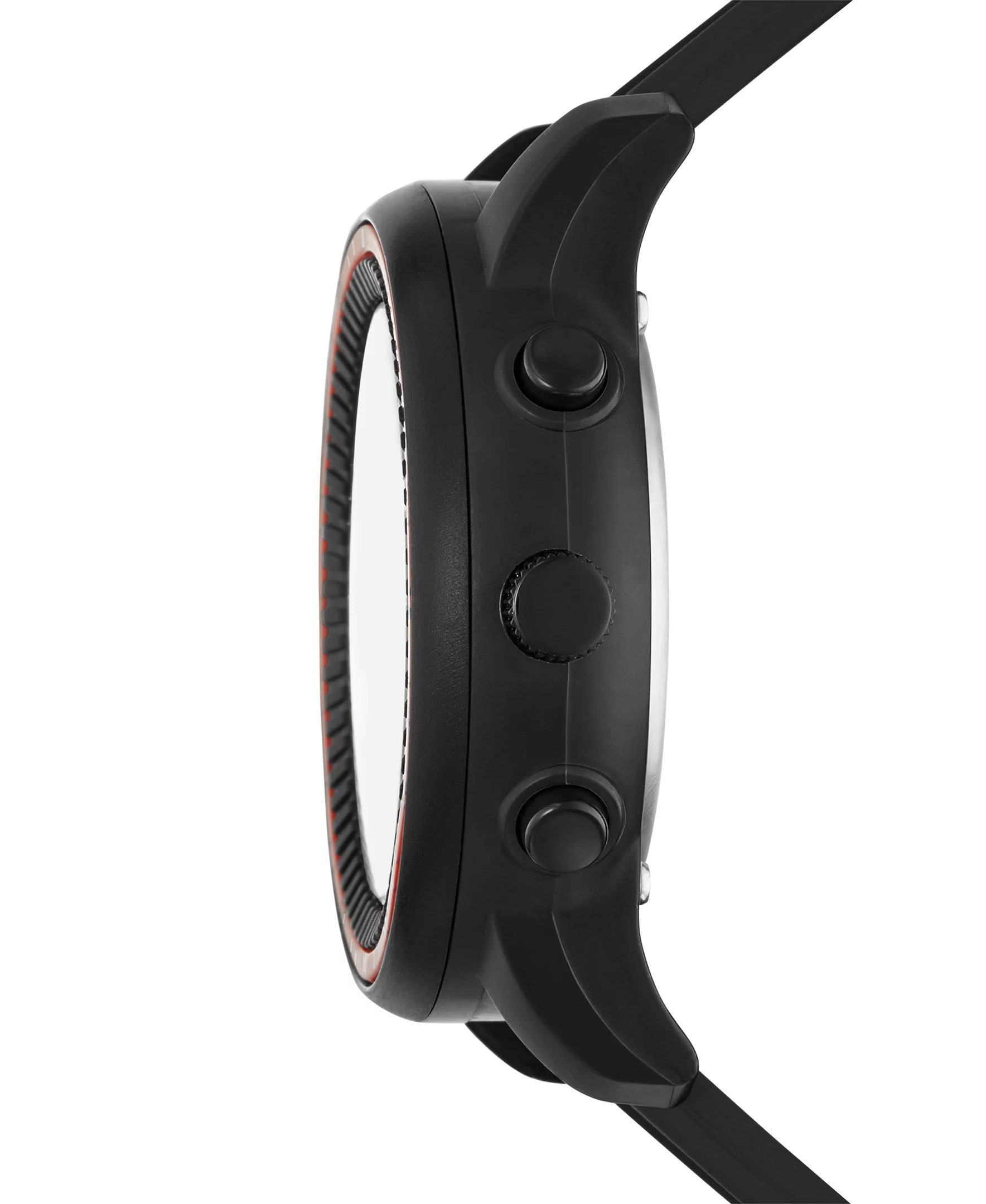 Skechers Mens Analog Digital Black and Red Watch with Silicone Strap (SR5154W)