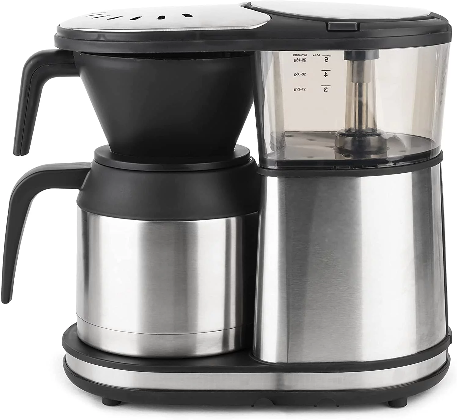 Bonavita 5 Cup Drip Coffee Maker Machine  One-Touch Pour Over Brewing w/ Double Wall Thermal Carafe  SCA Certified  1100 Watt  BPA Free  Dishwasher Safe  Stainless Steel  BV1500TS