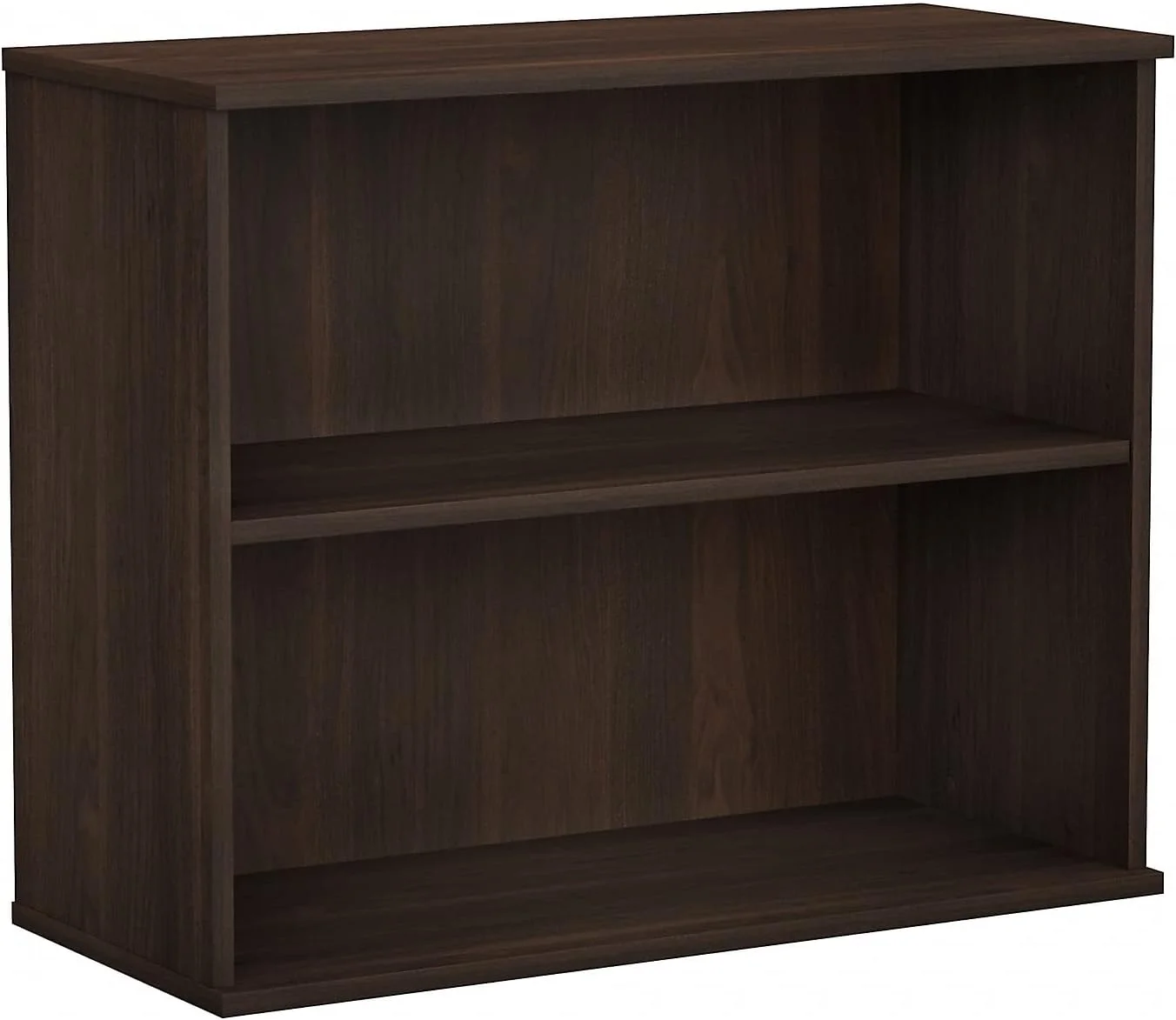 BK3036BW 2-Shelf 29-Inch H Bookcase, Black Walnut