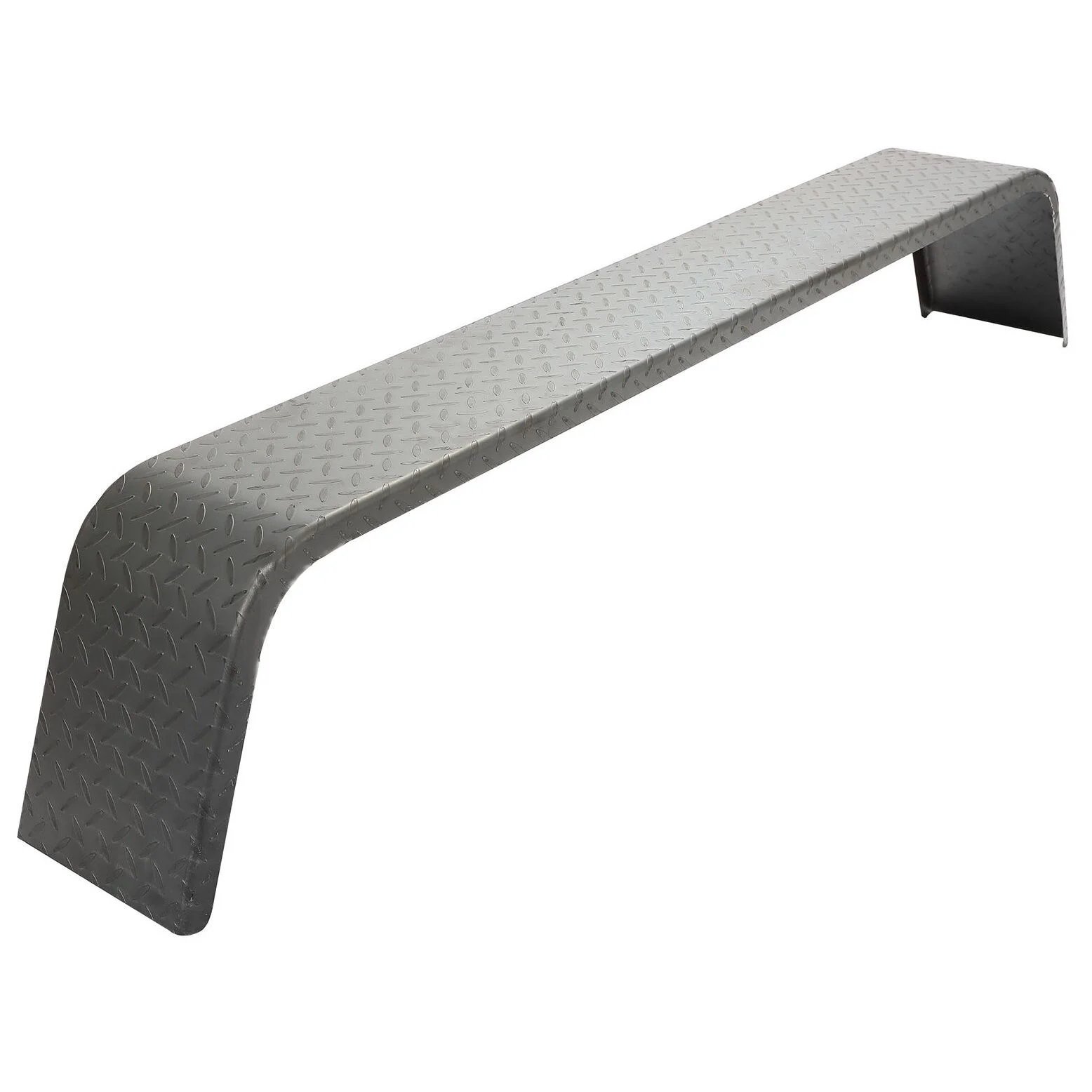 Teledu (2)- Steel Diamond Tread Plate Tandem Axle Trailer Fenders 10-1/4