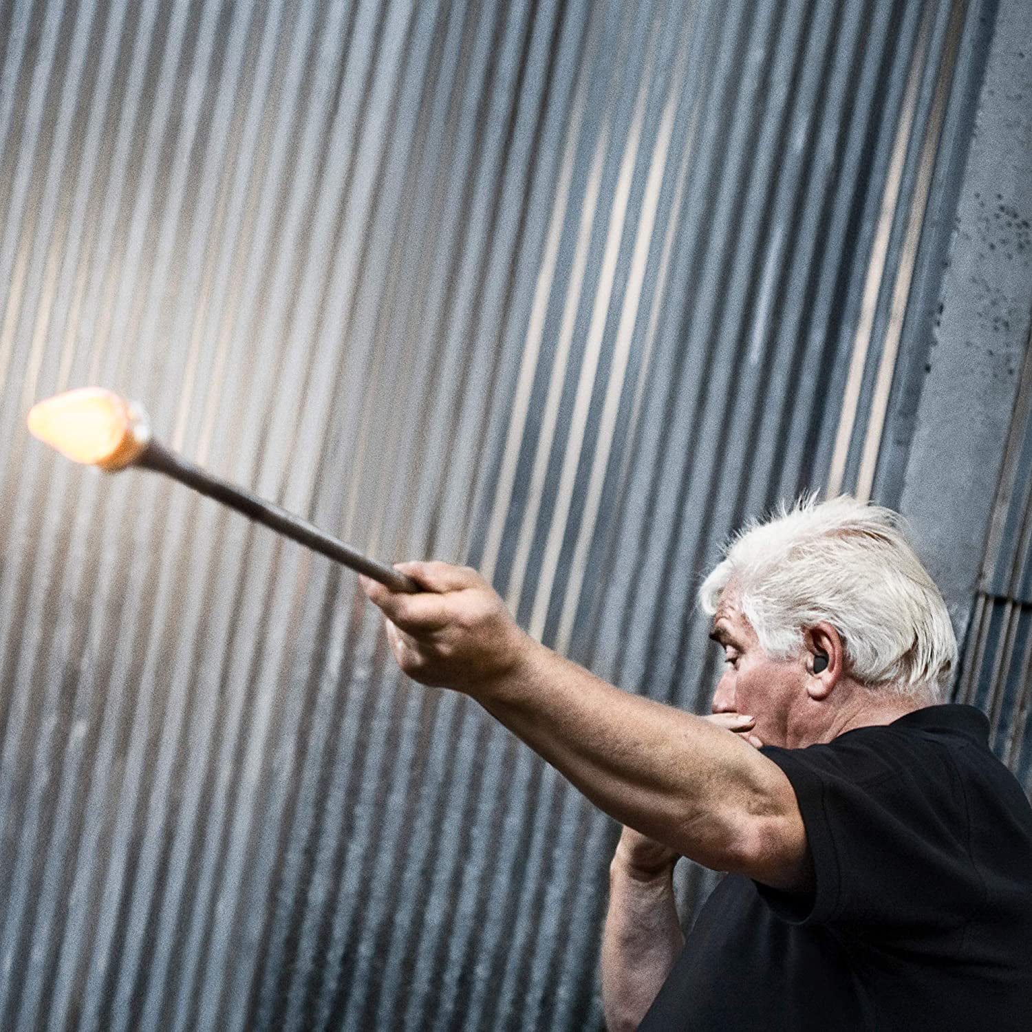 MRU Intermezzo 7 Ounce Champagne Flute, 1 Count (Pack of 1), Clear/Blue