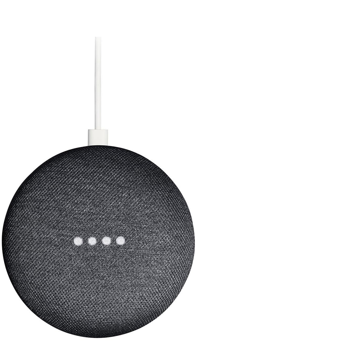 Google Nest Mini 1st Generation Bluetooth Speaker (International Version) with US Power Adapter - Charcoal