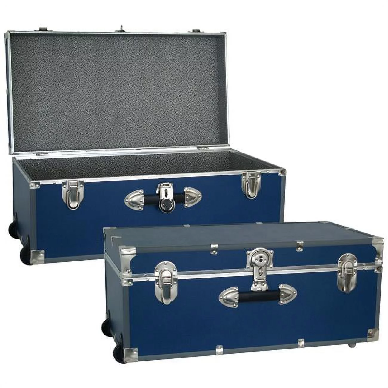 30 in. Seward Explorer Trunk with Wheels & Lock, Blue