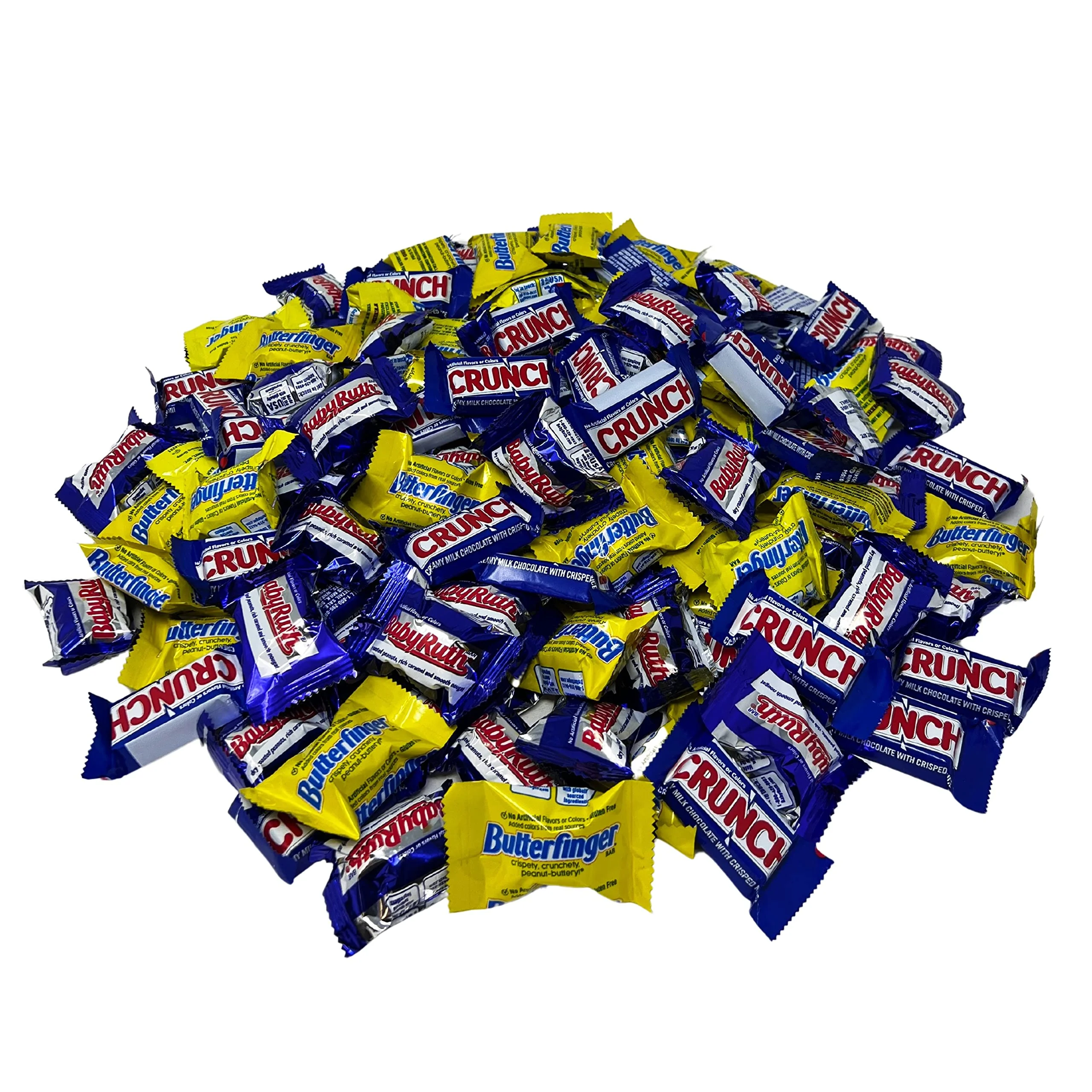 Holiday Special Fun Size Chocolate Assortment - 3 lb - Butterfinger, CRUNCH and Baby Ruth Fun Size Chocolates - Mini Ferrero Candy Bar Favorites Bulk Mix - Individually Wrapped, 48 oz.