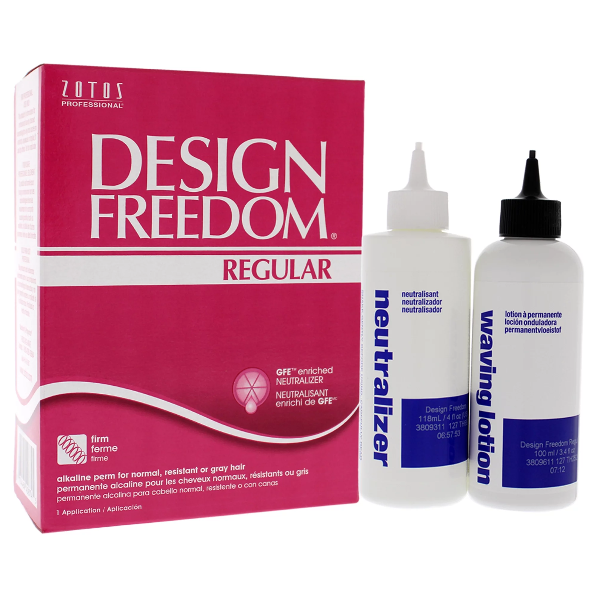 Design Freedom Regular Alkaline Perm by Zotos for Women - 1 Application Treatment