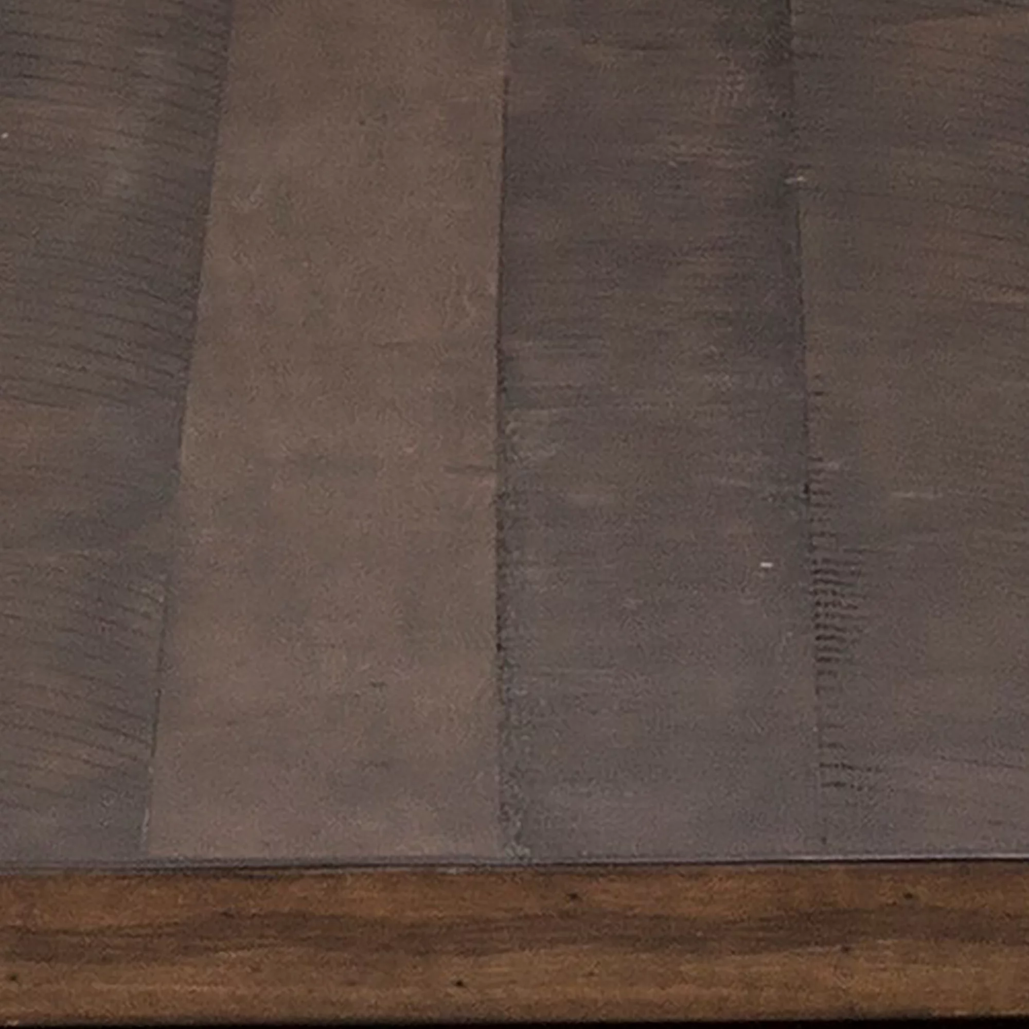 Hillsdale Furniture Trevino Distressed Walnut Top Copper Metal Console Table