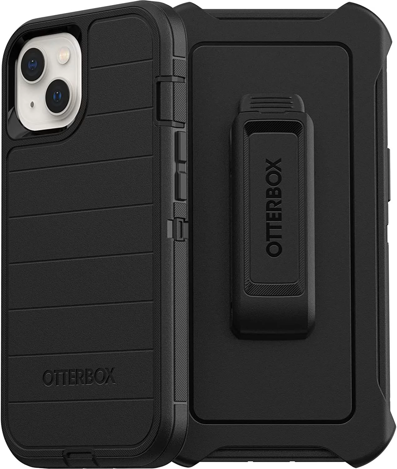 OtterBox Defender Series Screenless Edition Case for iPhone 13 Only - Holster Clip Included - Microbial Defense Protection - Retail Packaging - Black