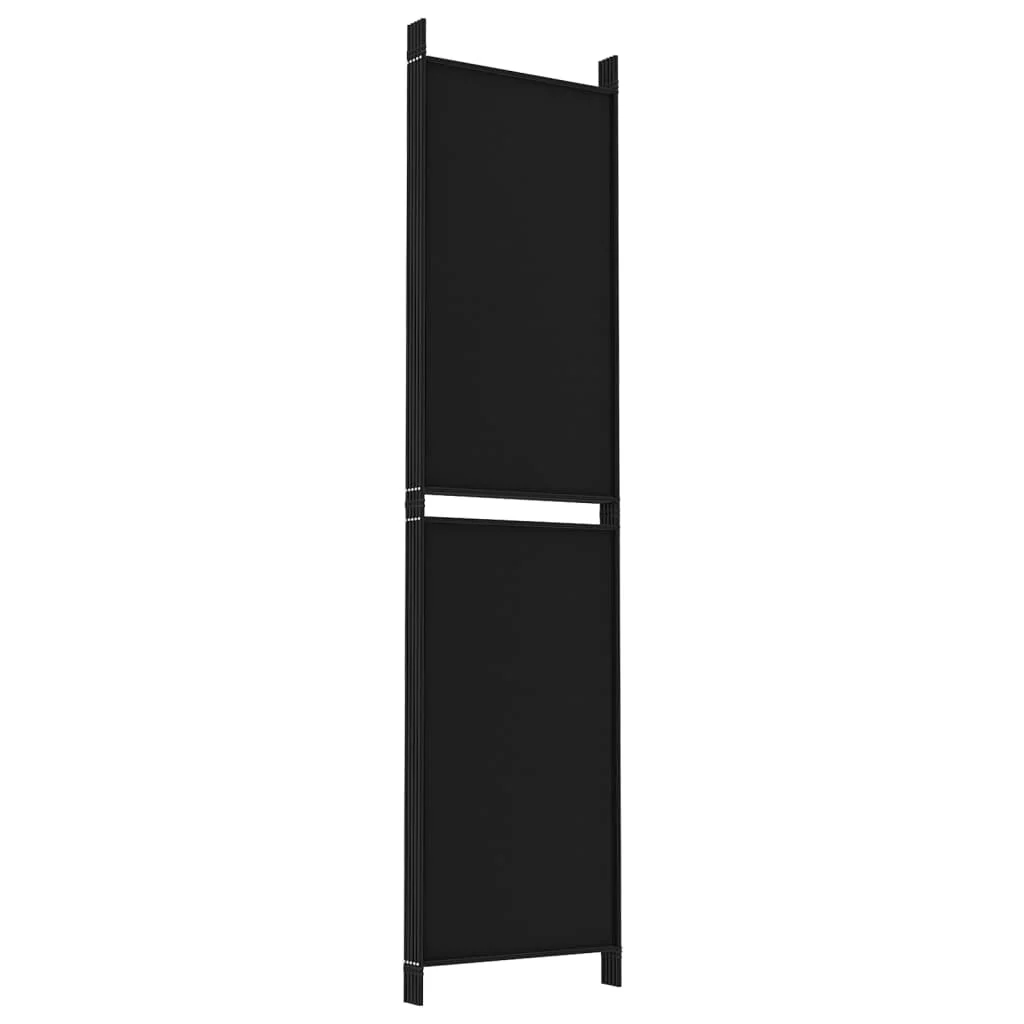 Anself 5-Panel Room Divider Black 98.4