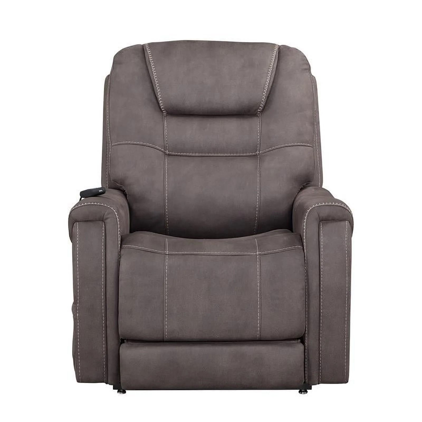 Bowery Hill Transitional Stone Microfiber Power Lift Chair with Heat