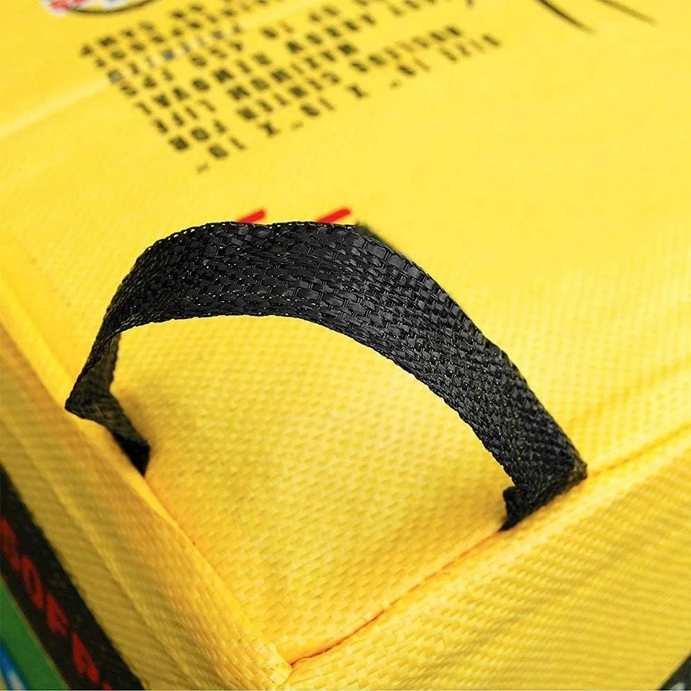 Double Duty 450 FPS Cube Field Point Archery Bag Target with Traditional Bullseyes, Nine-ball, Dartboard Game, and Deer Vitals, Yellow