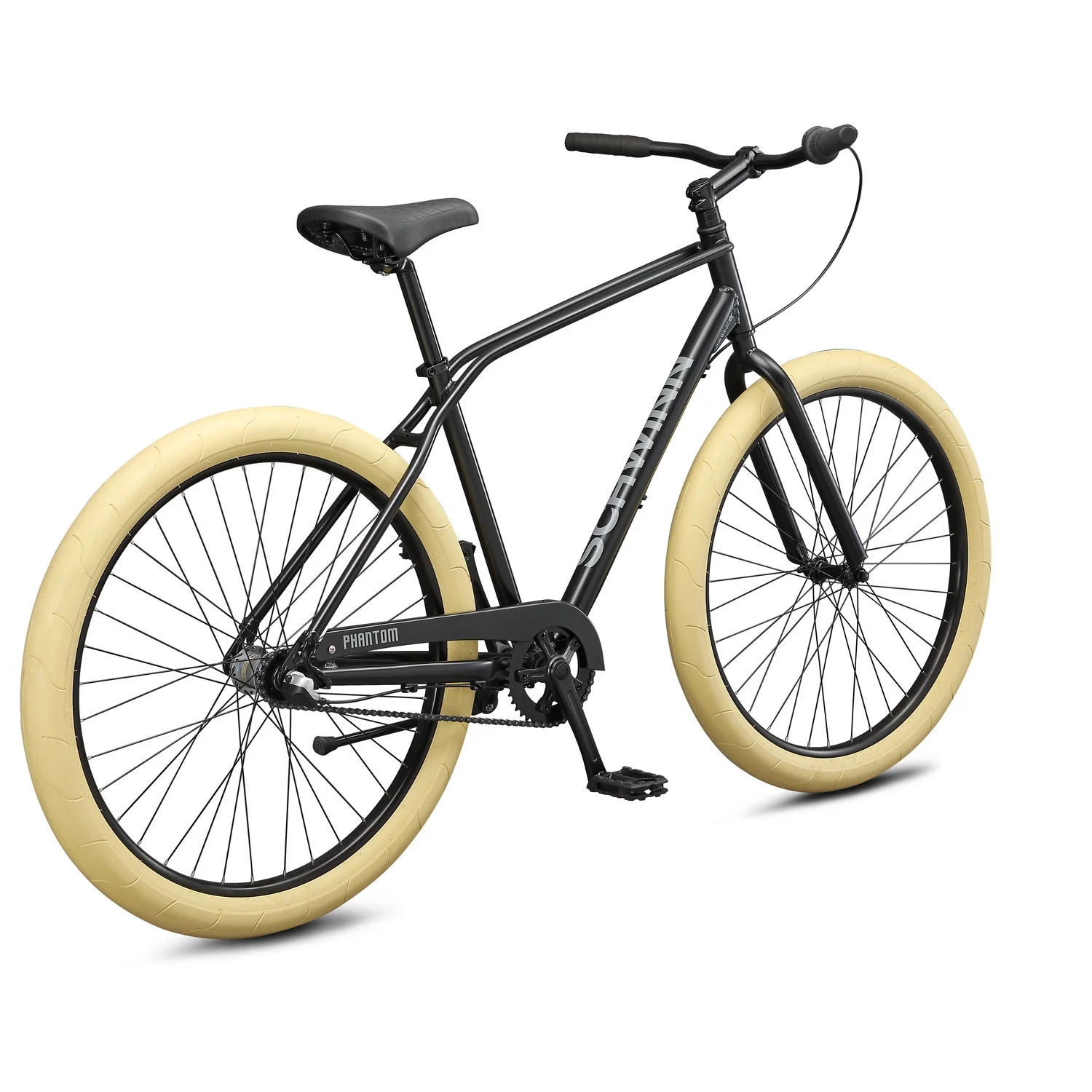 Schwinn Phantom Urban Bike, 27.5-Inch Wheels, 3 Speed, Medium/Large Frame, Black