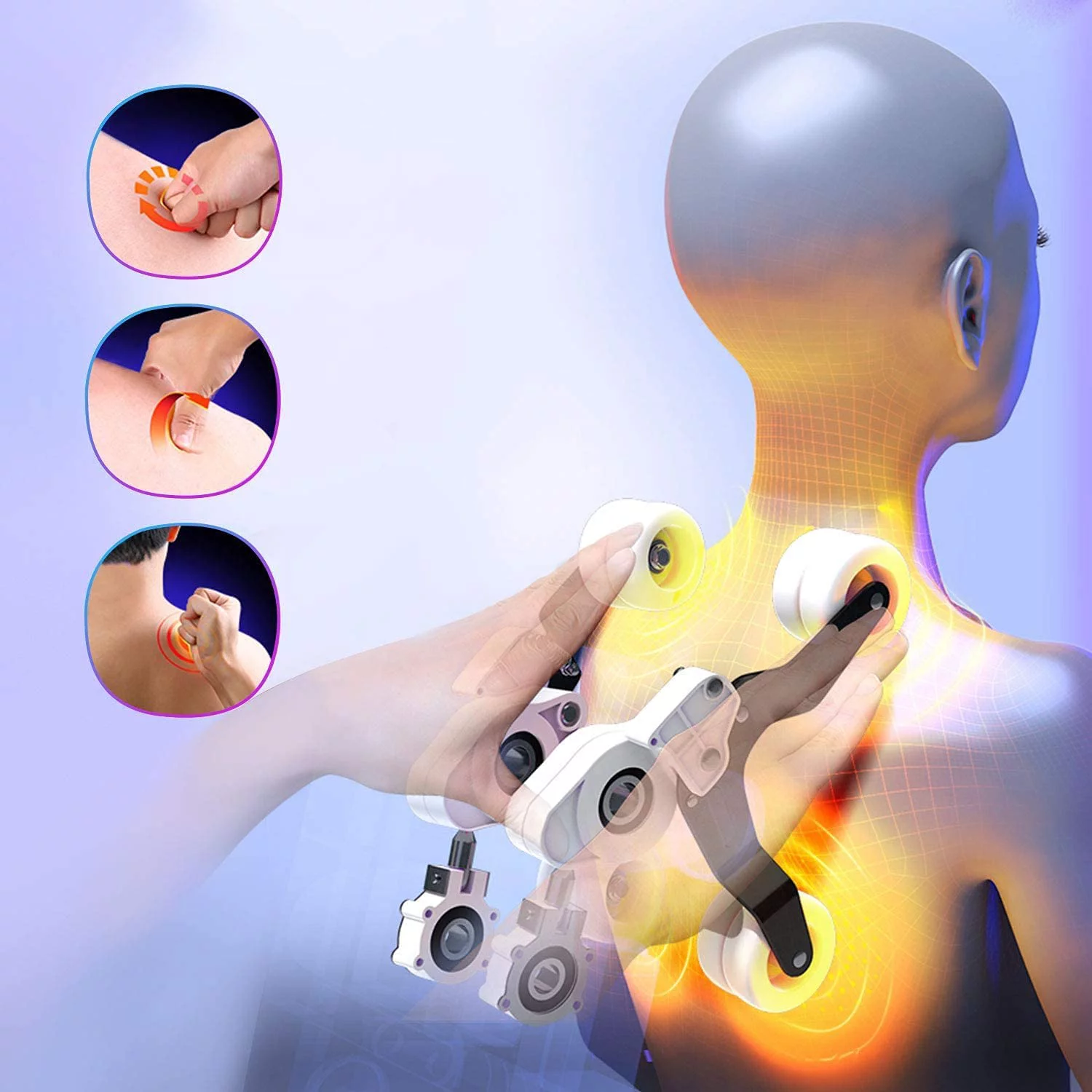 Massage Chair.Zero Gravity,Full Body Shiatsu with Airbags & Heating Vibration and Foot Roller,Black